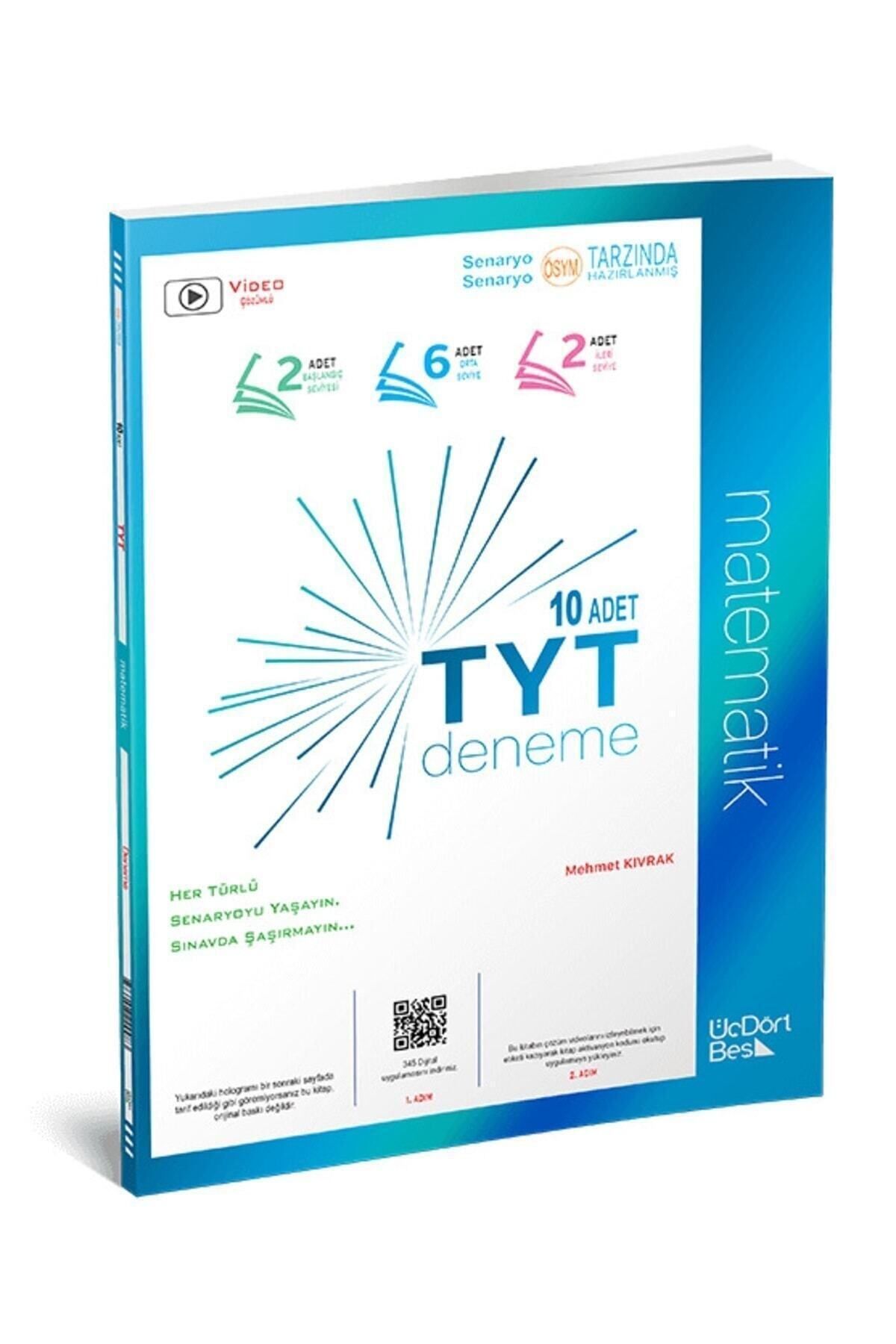 Üç Dört Beş Yayıncılık Üç Dört Beş Yayınları Deneme 345 Tyt Mat Denemesi Tyt Matematik Denemesi