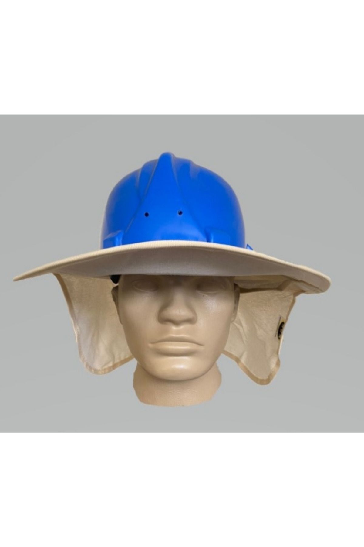 Hunsafety Baret Güneşliği Tam Kenarlı Baş Ve Boyun Korumalı Güneş Koruyuculuğu Siperlik Şapka Krem Konforlu
