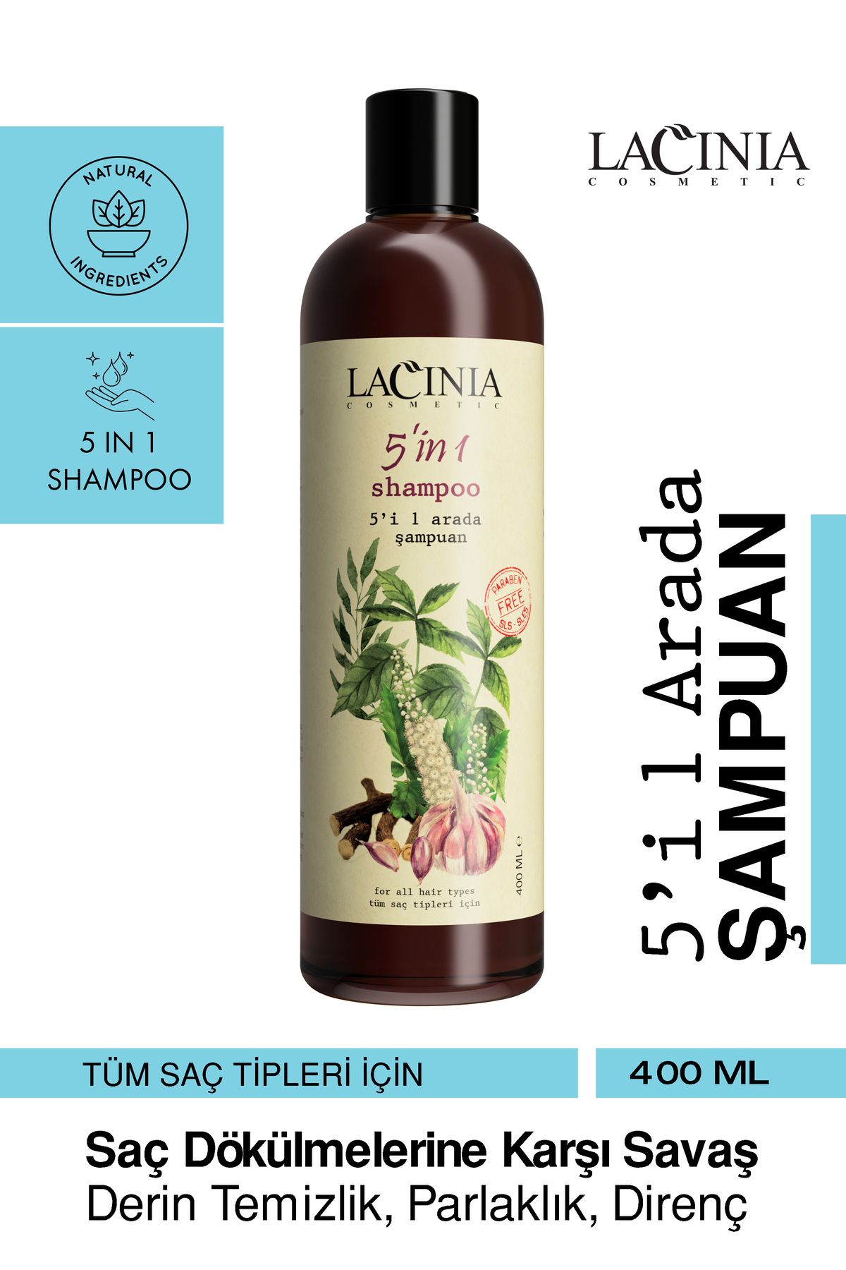Lacinia 5 In 1 Şampuan 400ml