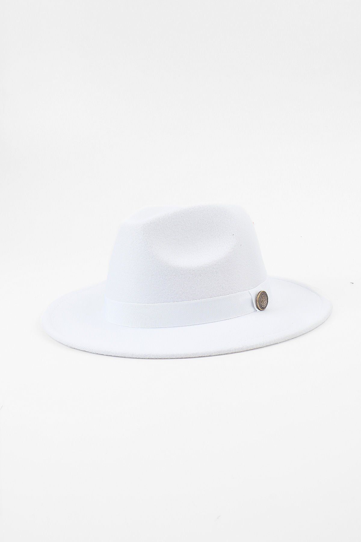 Kapin Beyaz Fötr Panama Şapka