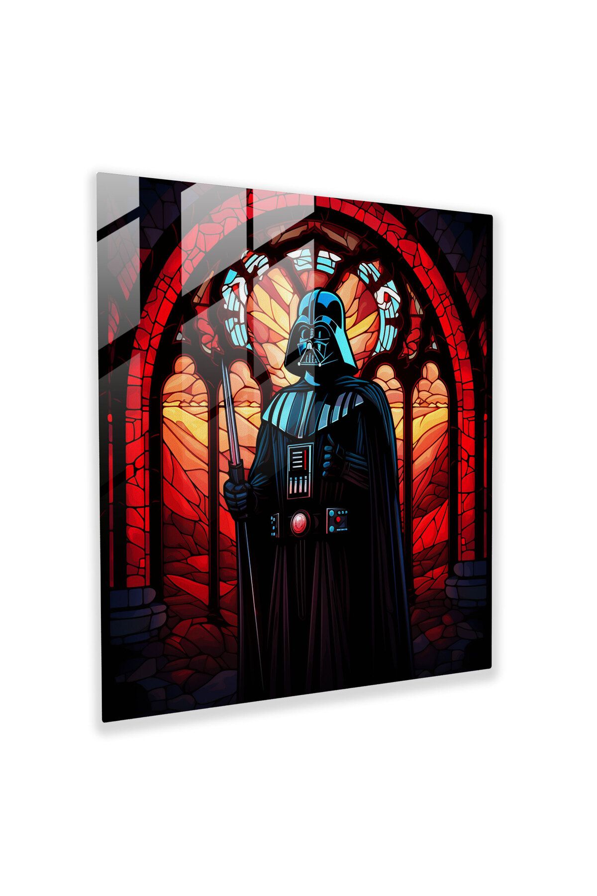 PaintedAnarchy Darth Vader Vitray Duvar Sanatı - Darth Vader, Darth Vader, Cam Sanat, Duvar Dekorasyonu