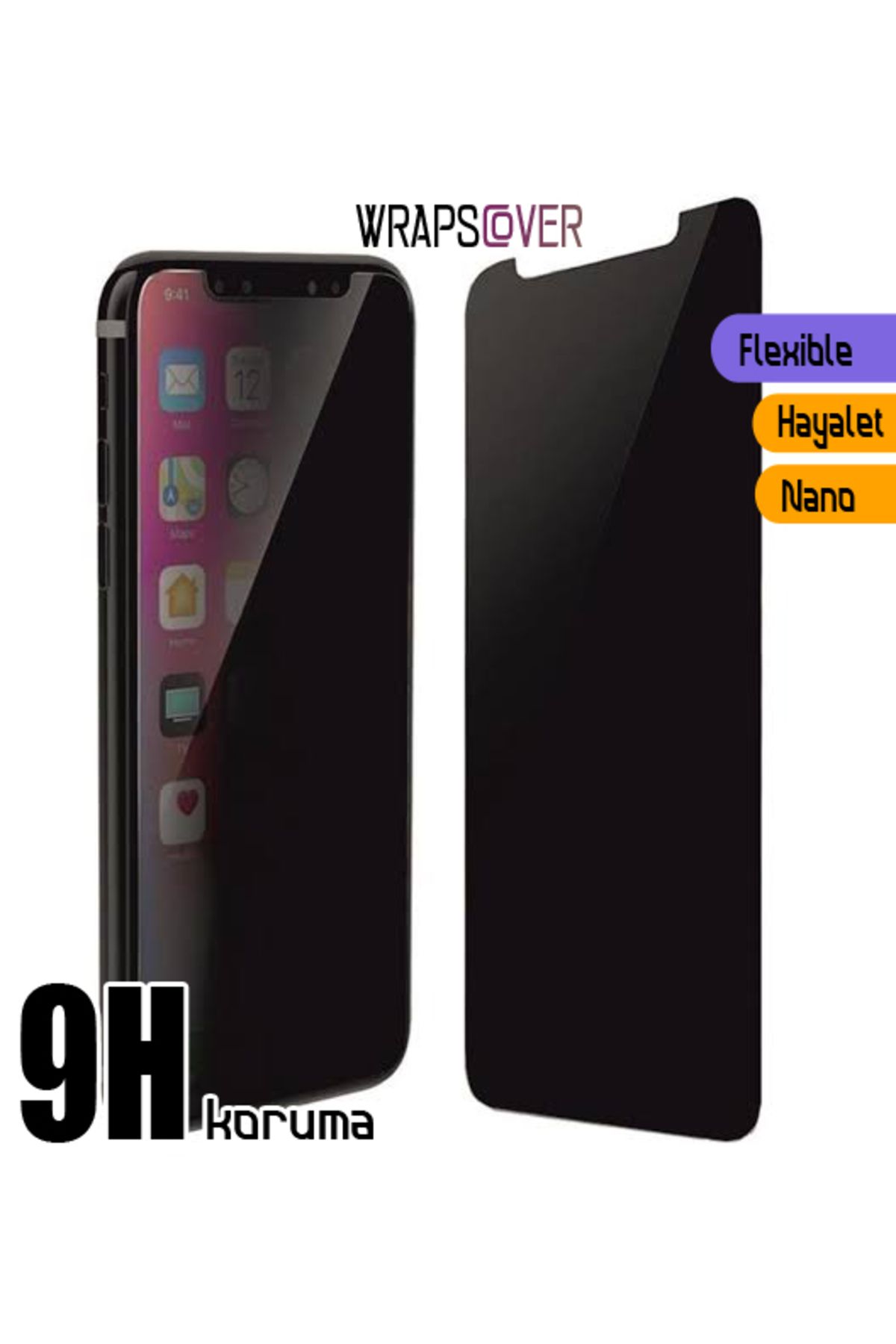 Wrapscover iPhone 5/5s Flexible Nano Hayalet Ekran Koruyucu Kaplama