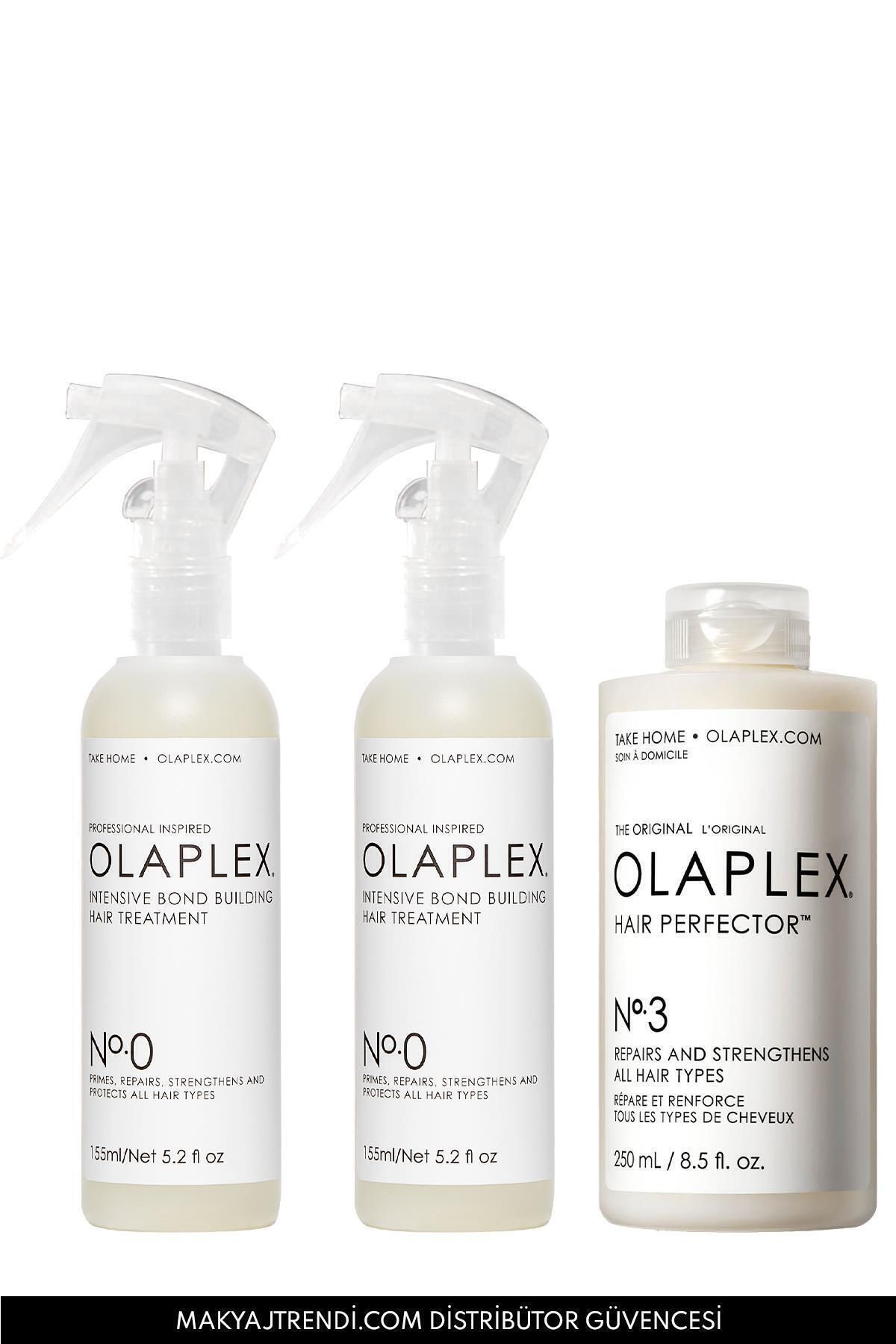 Olaplex Rebuild Damaged Hair Kit - Saçtaki Hasarı Onaran & Bağ Güçlendirici Üçlü Bakım Seti