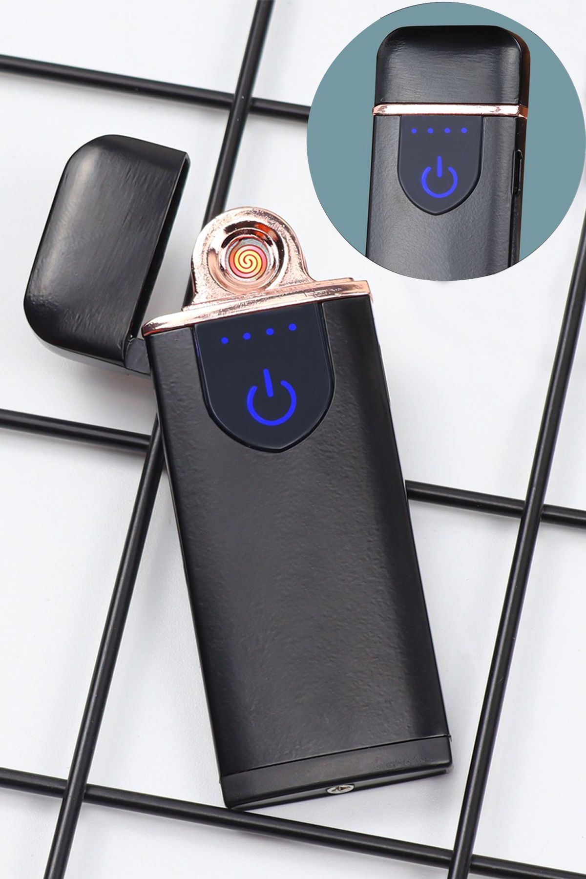 Trendmiya USB Şarjlı Dokunmatik Alevsiz Elektronik Çakmak
