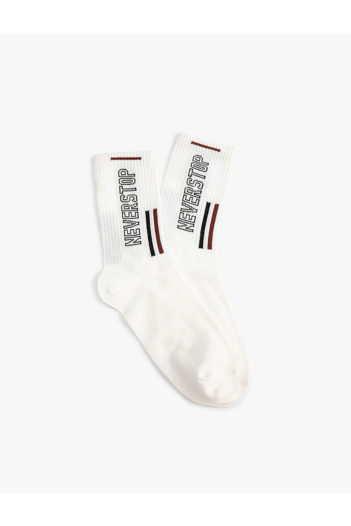 Koton Soket Çorap Slogan İşlemeli
