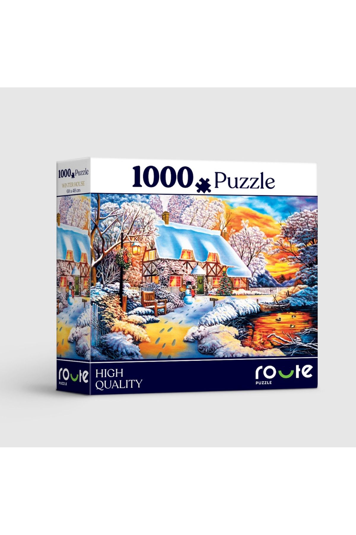 ROUTE Puzzle 1000 Parça 68x48 Cm -Kış Evi