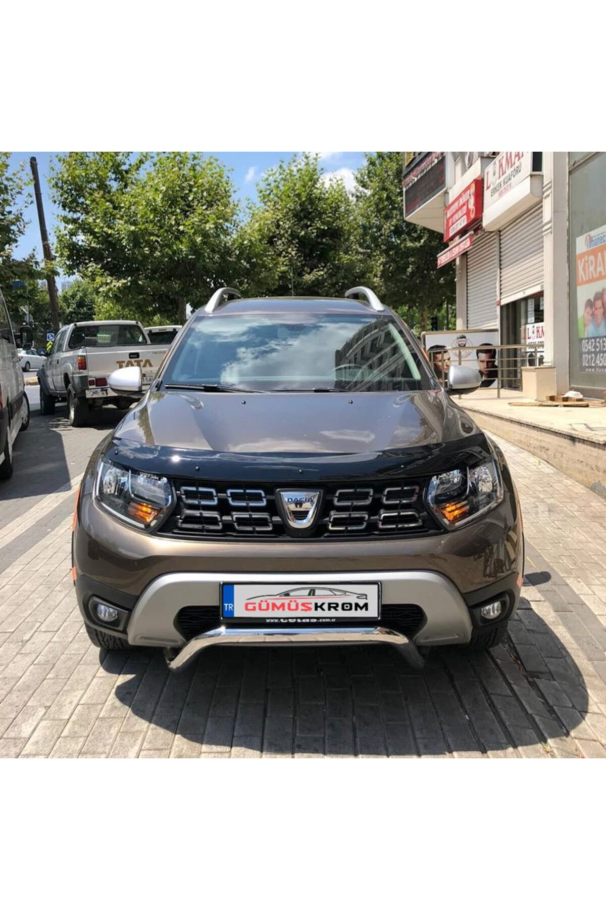 Gümüşkrom Dacia Duster Ön Tampon Krom Koruma Demiri
