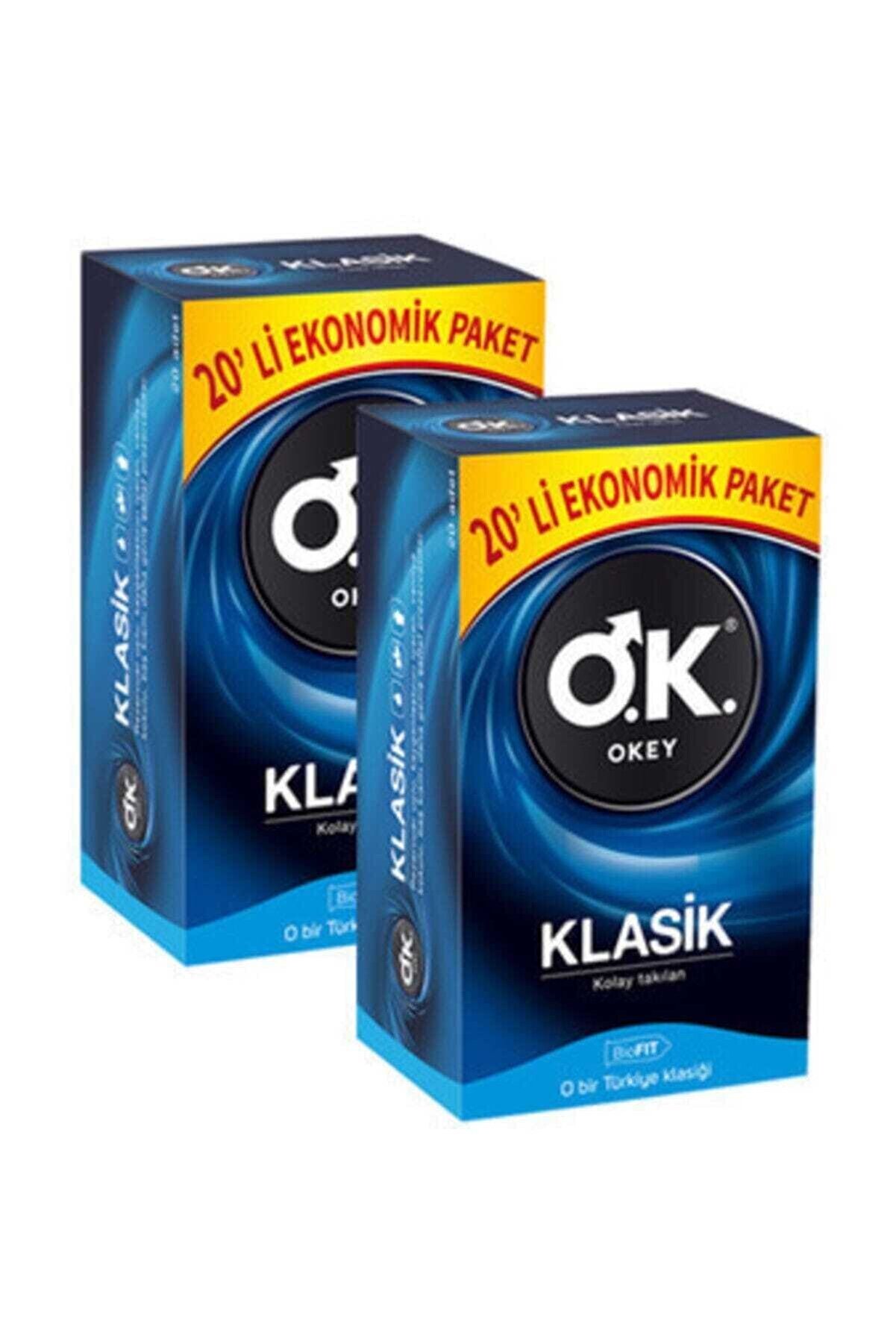 Okey Prezervatif Klasik 20 Li Paket x 2 Adet