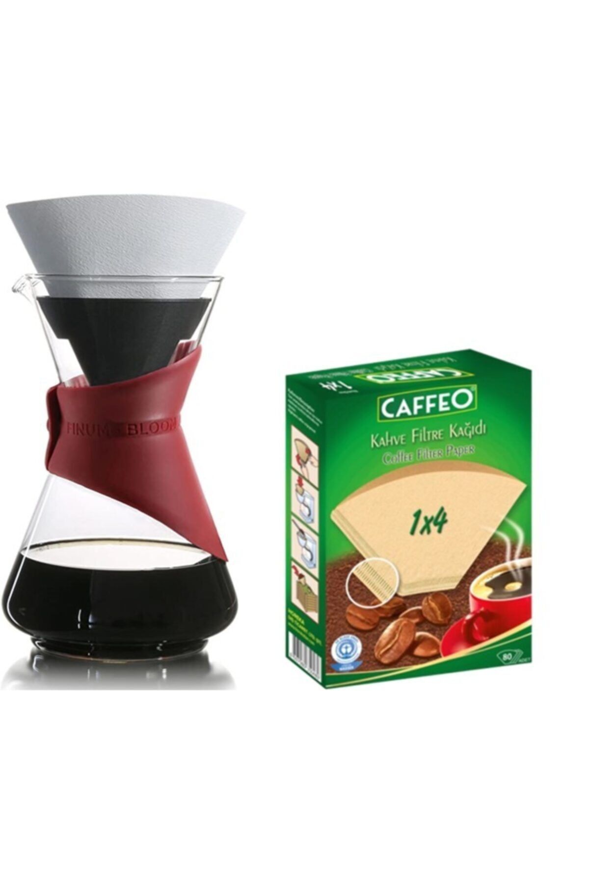 Caffeo Kafiltro Chemex Bloom And Flow Filtre Kahve Sürahisi 2-5 Fincan Demleme