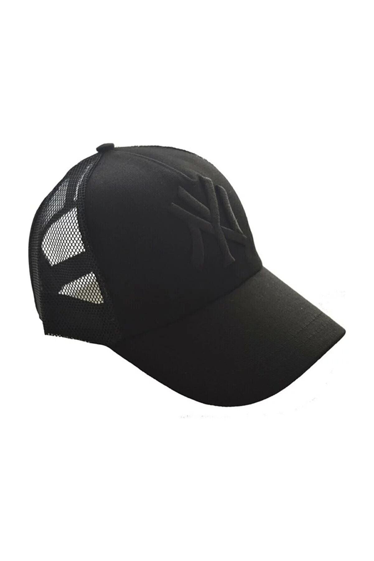 Orçun Özkarlıklı Unisex Fileli Siyah Kep Şapka Siyah Logo