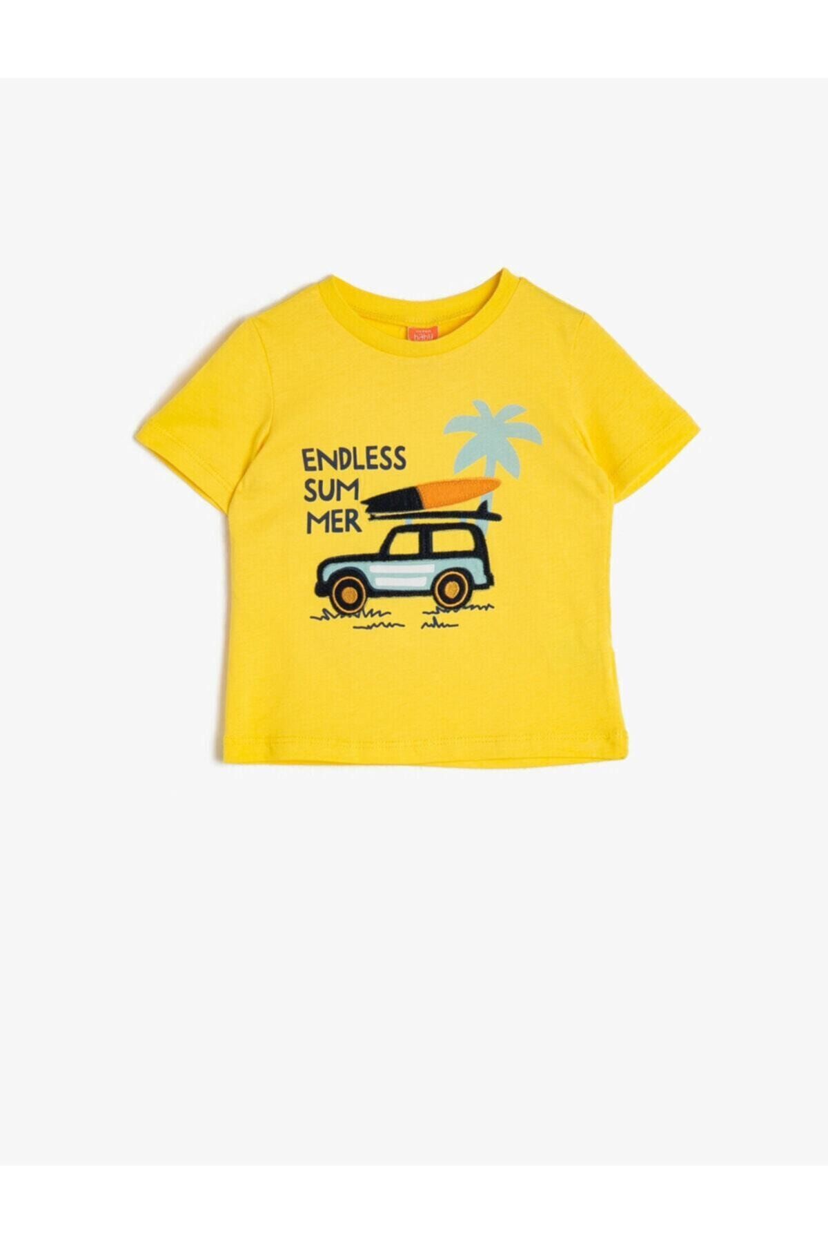 Koton Erkek Bebek Sarı T-Shirt