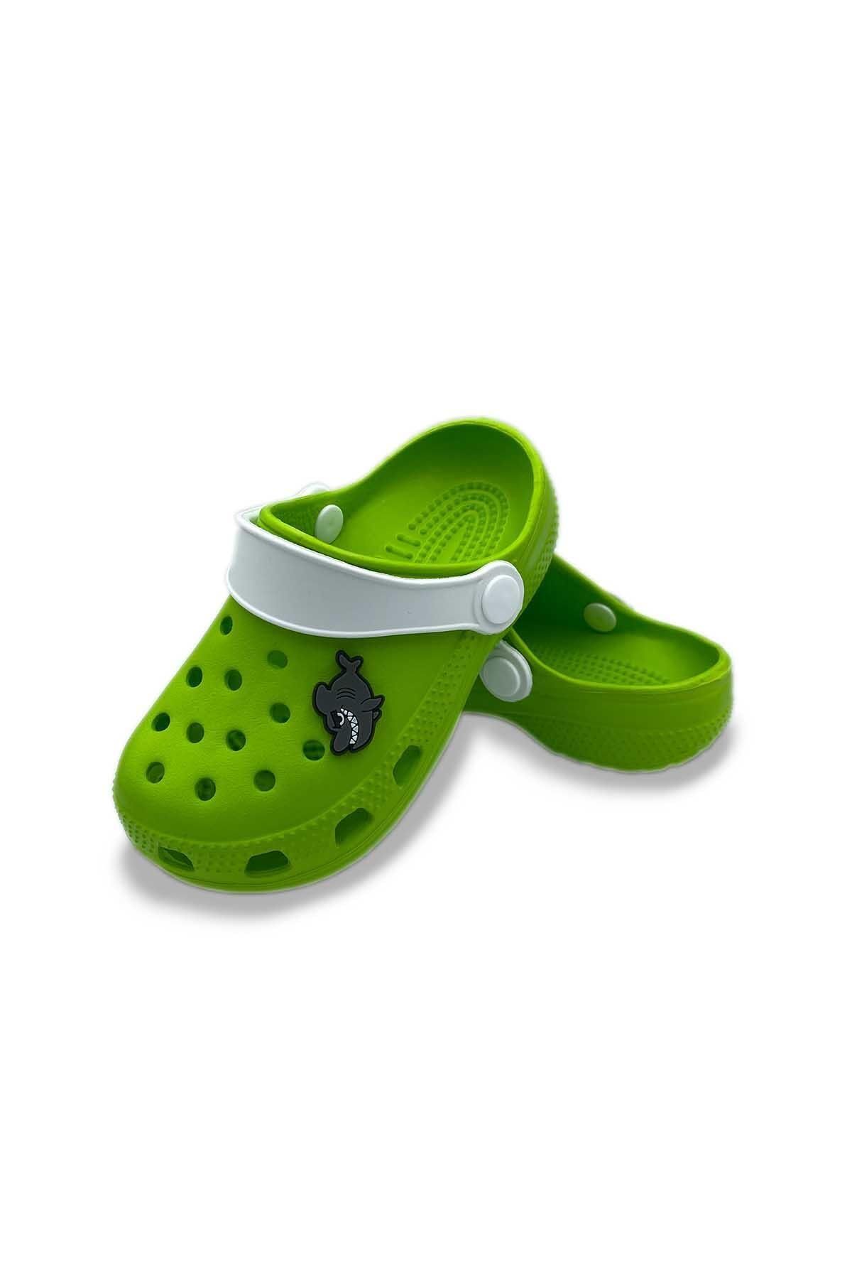 Akınal Bella Erkek Çocuk Yeşil Köpekbalığı Tasarımlı Crocs