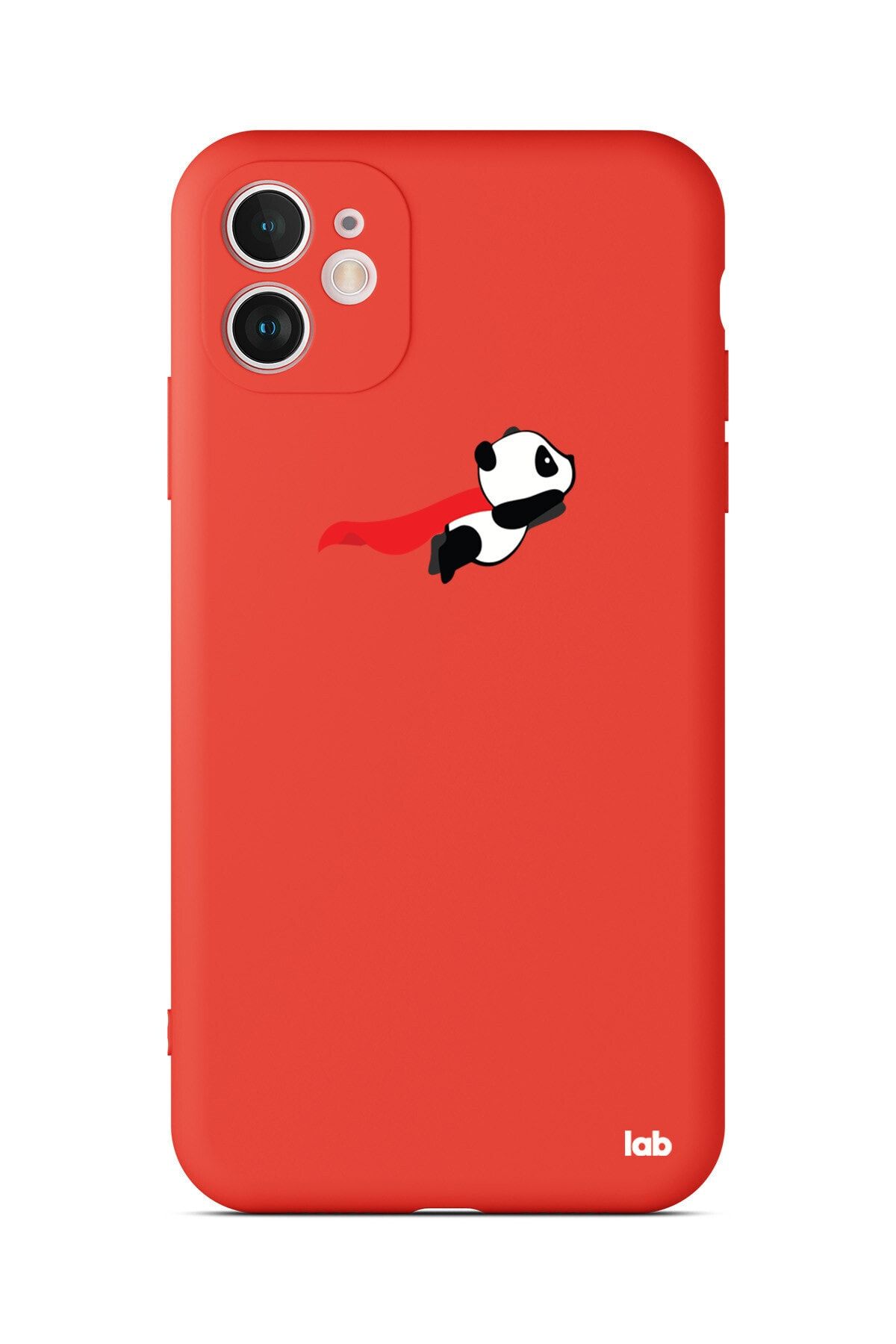 Caselab Apple Iphone 11 Kırmızı Silikon Telefon Kılıfı - Flying Panda