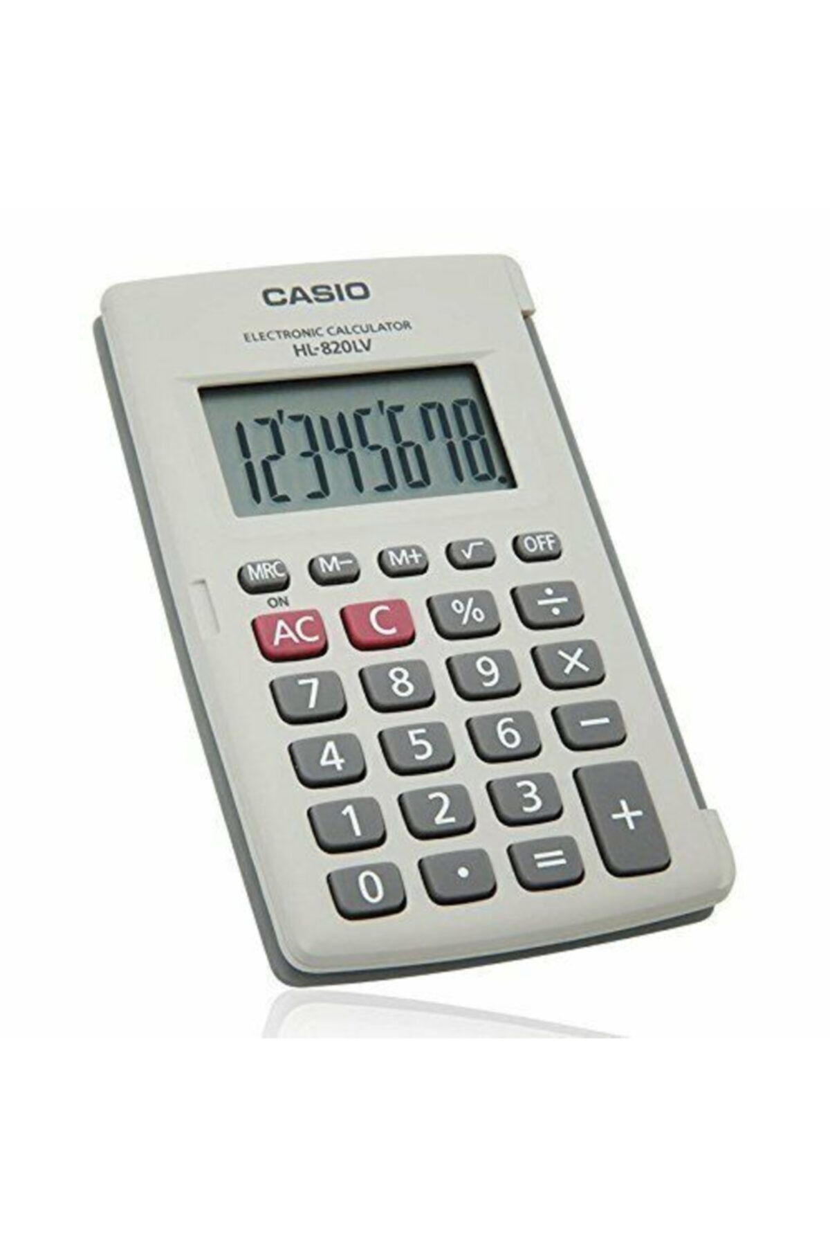 Casio Hl-820lv-we 8 Hane Beyaz Cep Tipi Hesap Makinesi