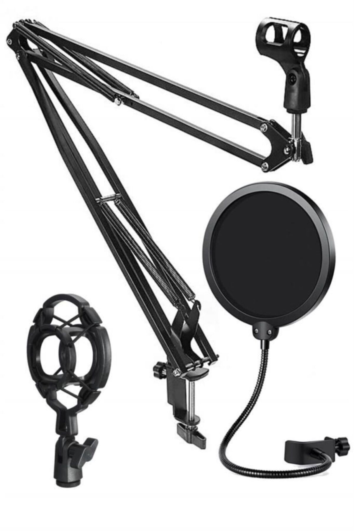 Lastvoice Nb40hyp Set Stüdyo Mikrofon Için Stand Shock Mount Filtre (50X50 BÜYÜK BOY)