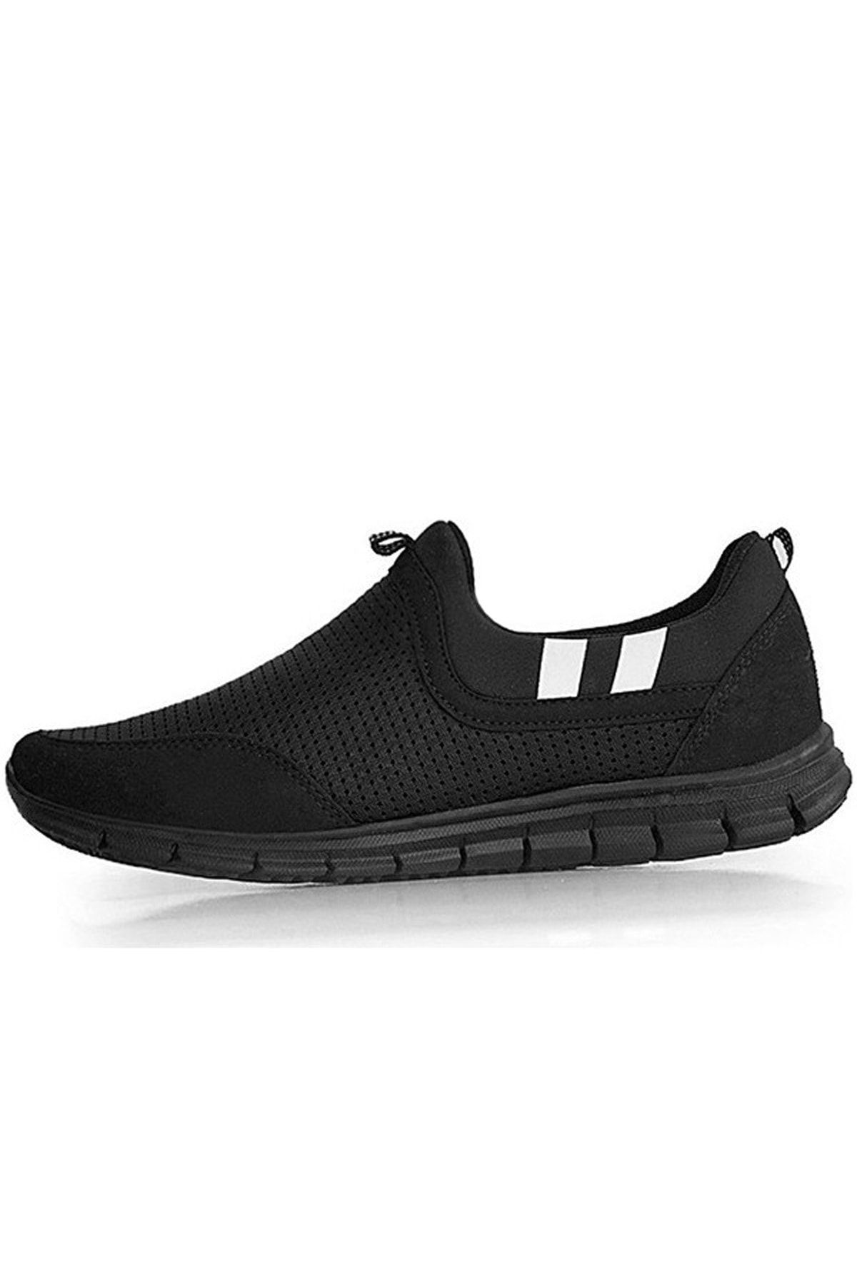 Freemax Unisex Siyah Ortopedik Konforlu Yürüyüş Spor Sneaker Ayakkabı