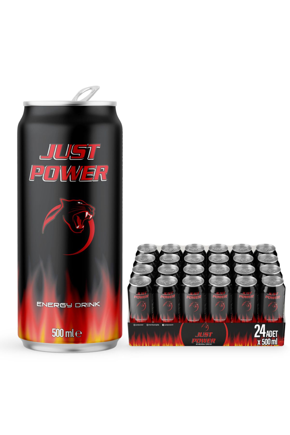 Just Power Enerji Içeceği, 500 ml (24'LÜ PAKET, 24 ADET X 500 ML)