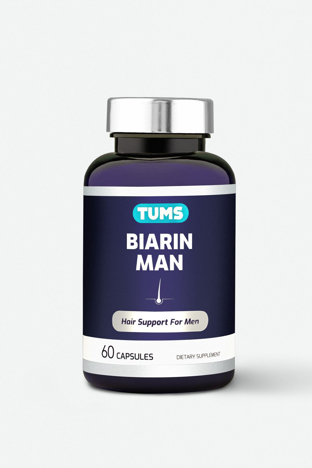 Tums Biarin Man 60 Kapsül Erkek Saç Vitamini | Biotin, Keratin, Kalsiyum, Fosfor, C Vitamini