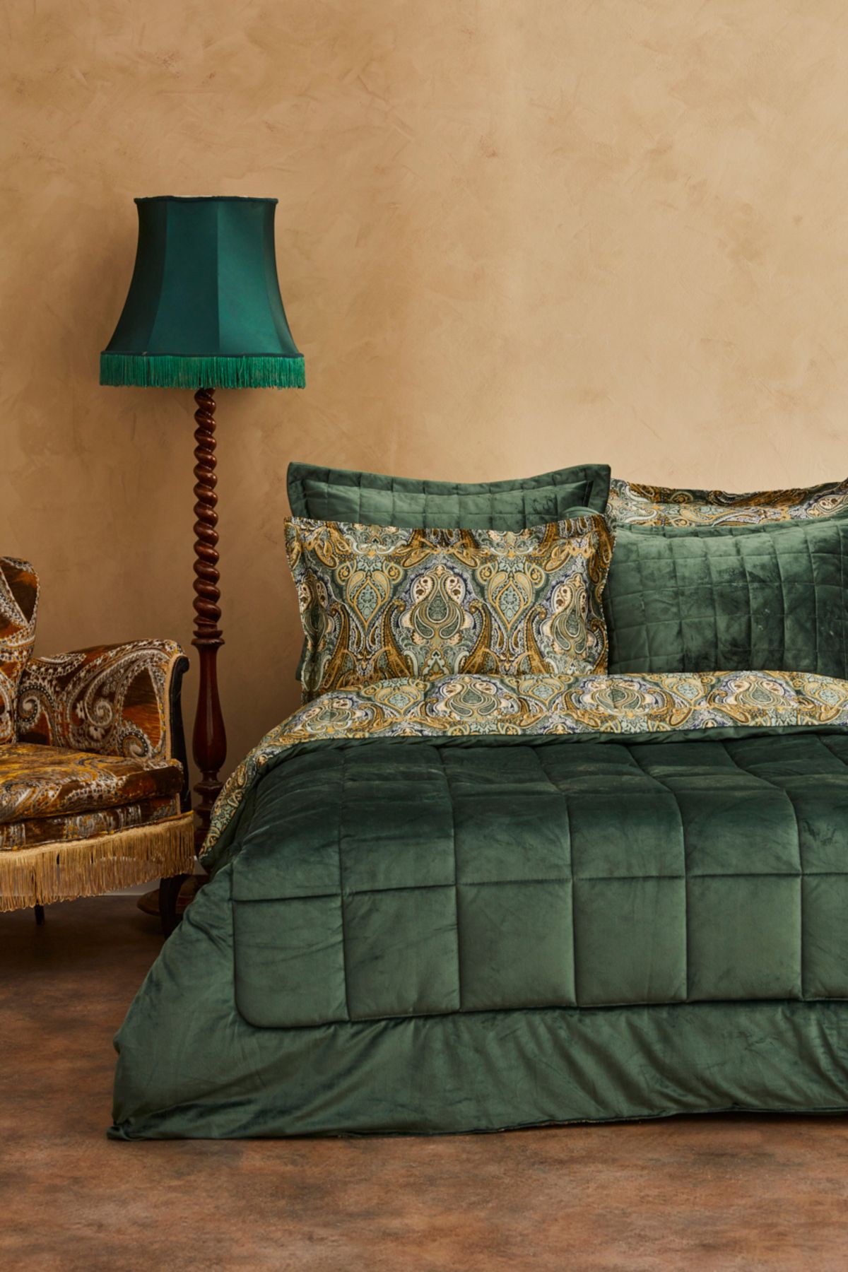 Karaca Home Shrerrie Çift Kişilik Luxury Comfort Set Yeşil