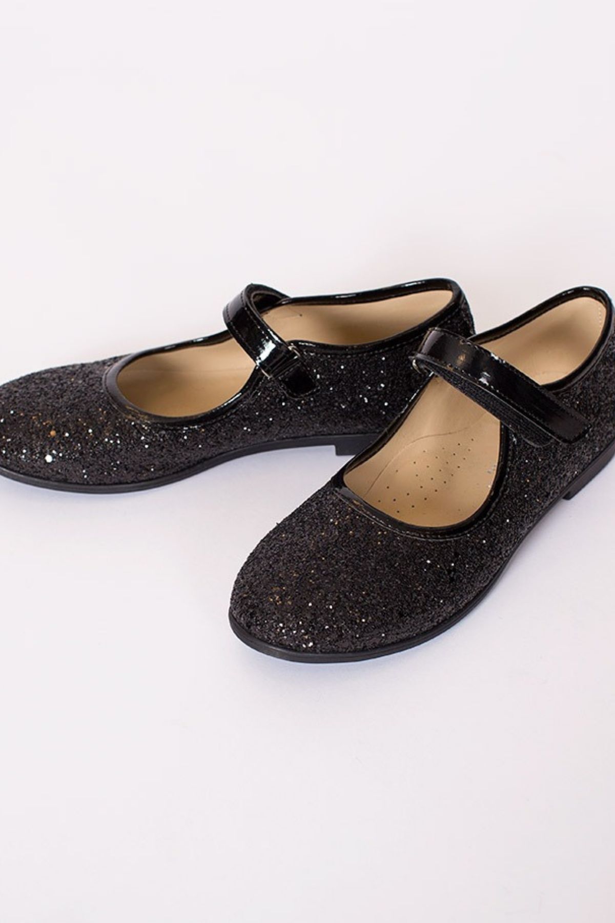 Goose Klasik Siyah Simli Rahat Çocuk Ayakkabısı