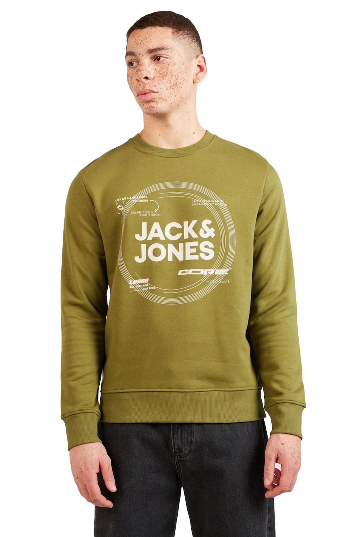 Jack & Jones 12247049 Core Jcopilou Sweat Crew Neck Erkek Sweatshirt