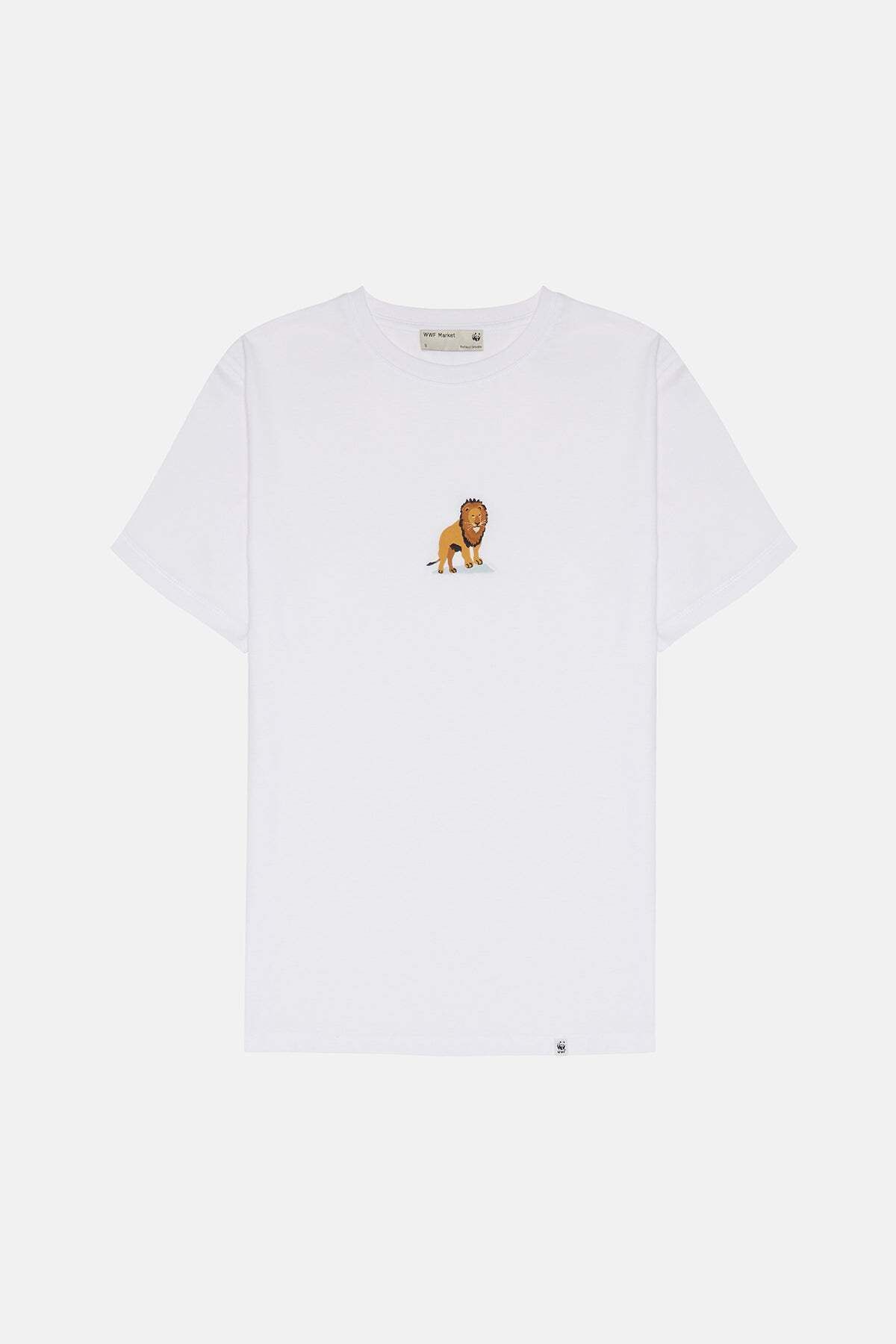 WWF Market Aslan Soft T-Shirt - Beyaz