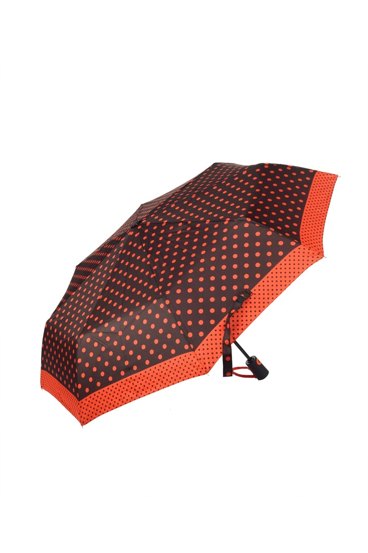 Marlux Kırmızı Puantiyeli Tam Otomatik Kadın Şemsiye M21mar707r002