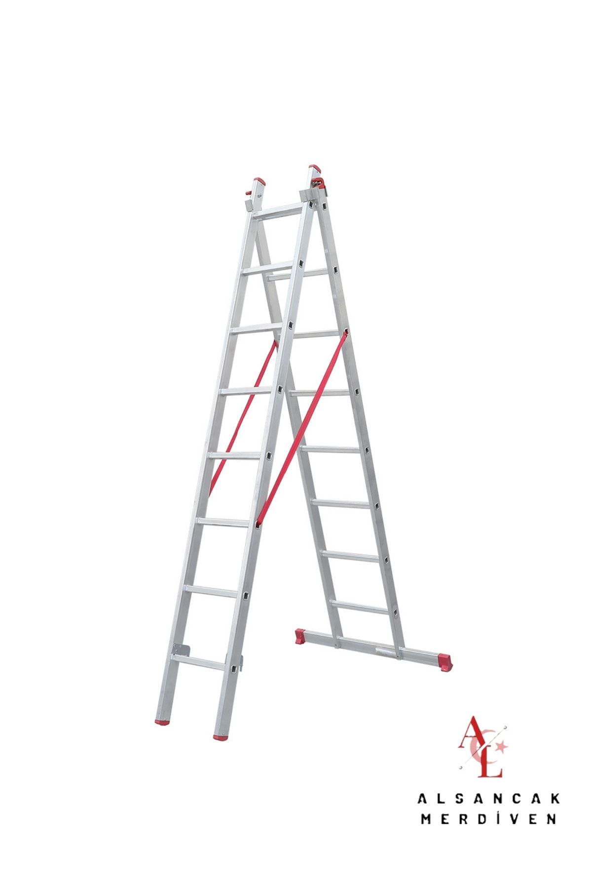 ALSANCAK MADENİ EŞYA 2X2.5 M A Tipi Endüstriyel Sürgülü Merdiven Ptt A tipi merdiven ALS-A2.5X2 ALSANCAK MERDİVEN