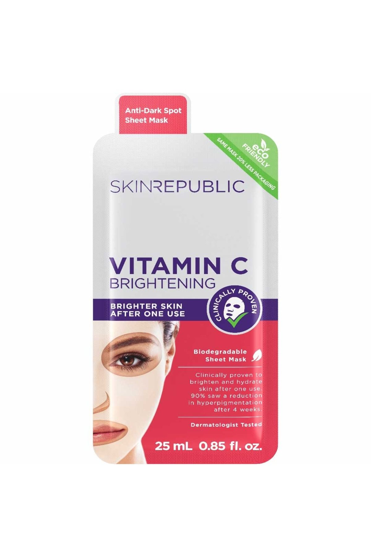 Skin Republic Aydınlatıcı C Vitaminli Yüz Maskesi