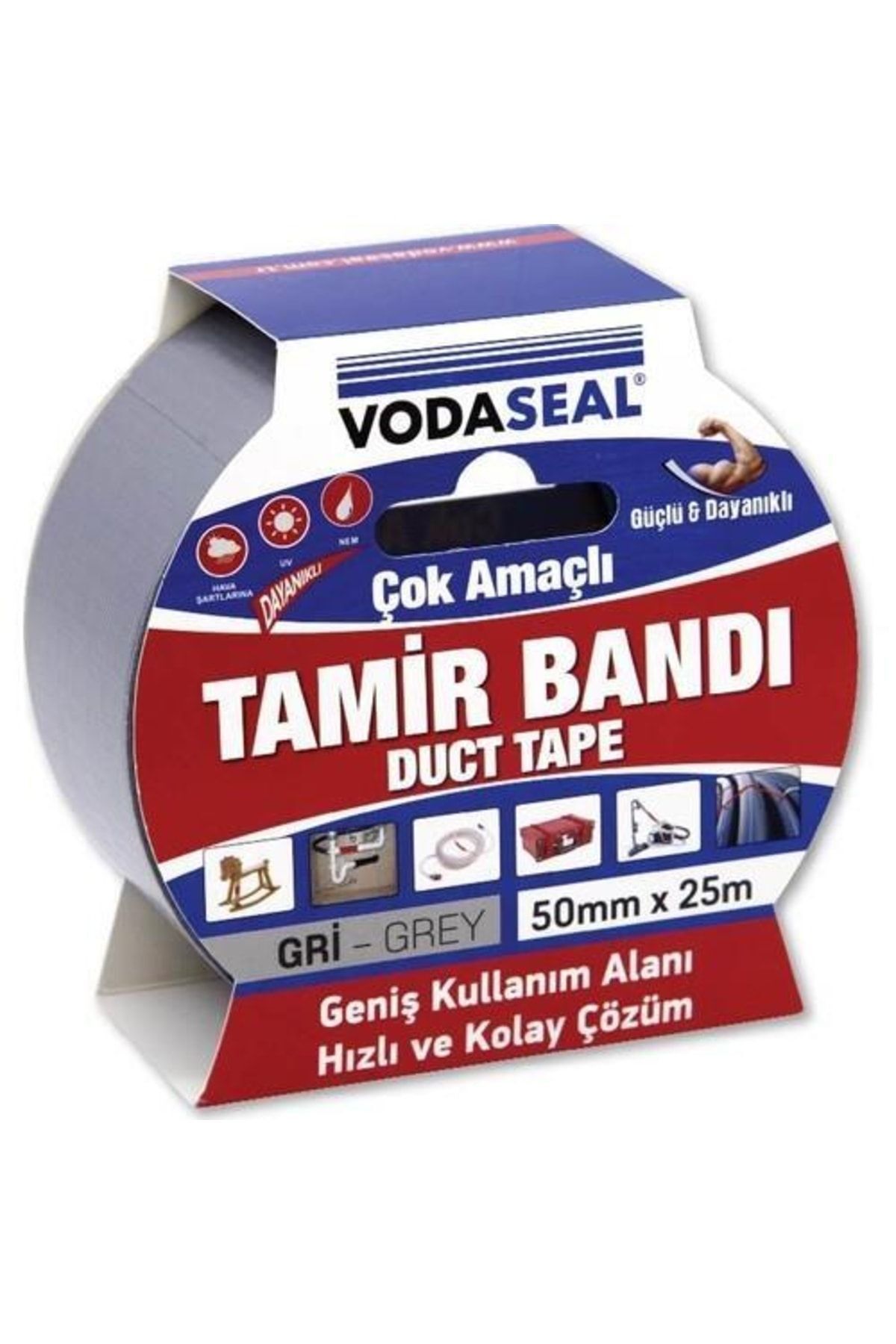 Vodaseal Tamir Bandı 50Mm X 25 Metre Gri Bant