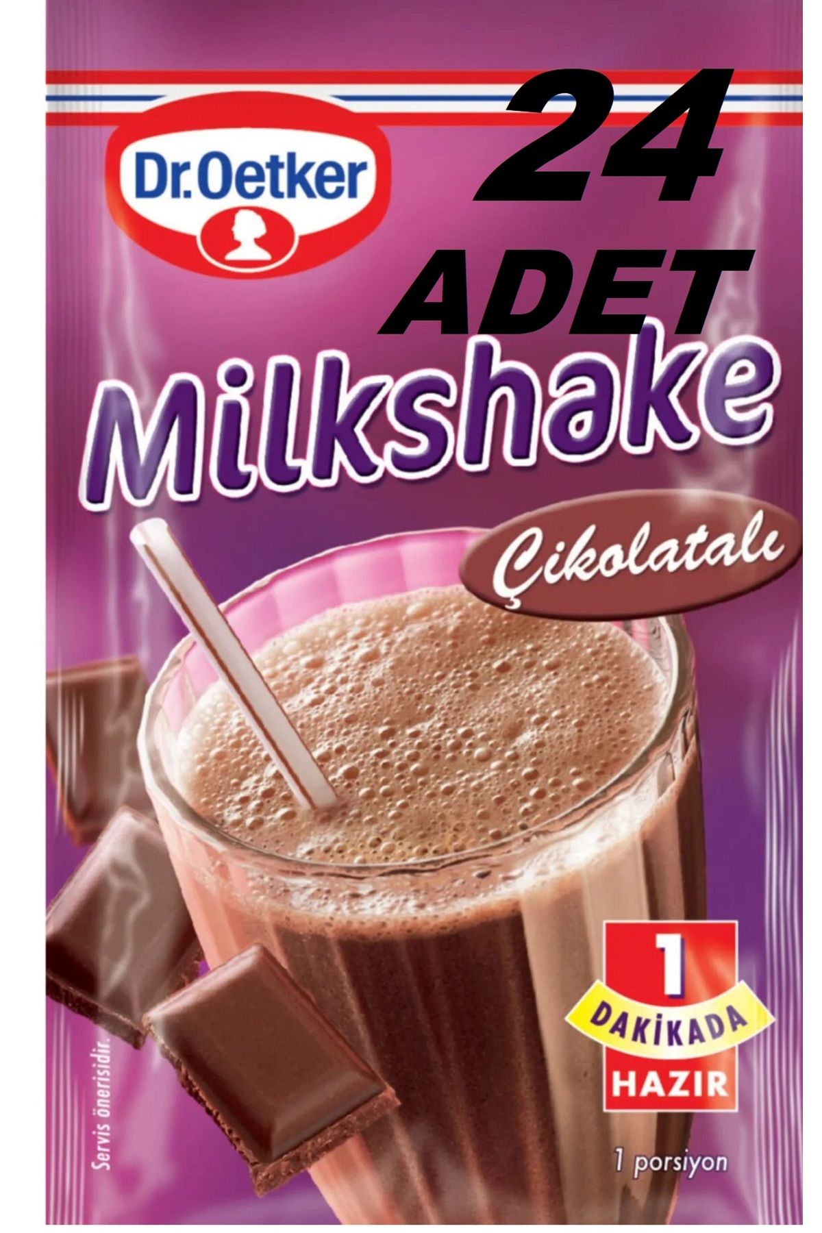 Dr. Oetker Milkshake Çikolatalı 24 Adet