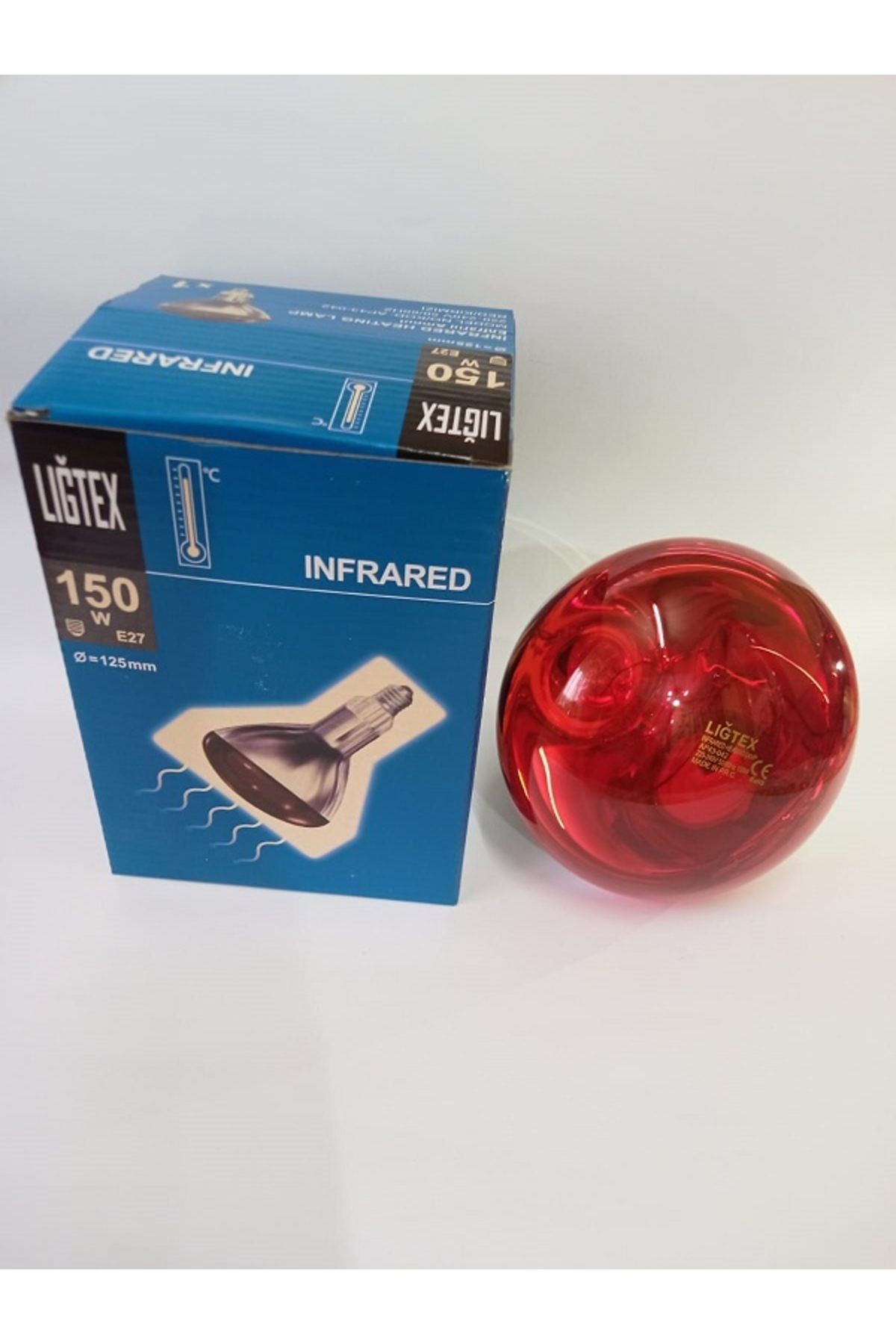 Ligtex İnfrared Isıtıcı Lamba 150 Watt Kümes Isıtıcı Ampül
