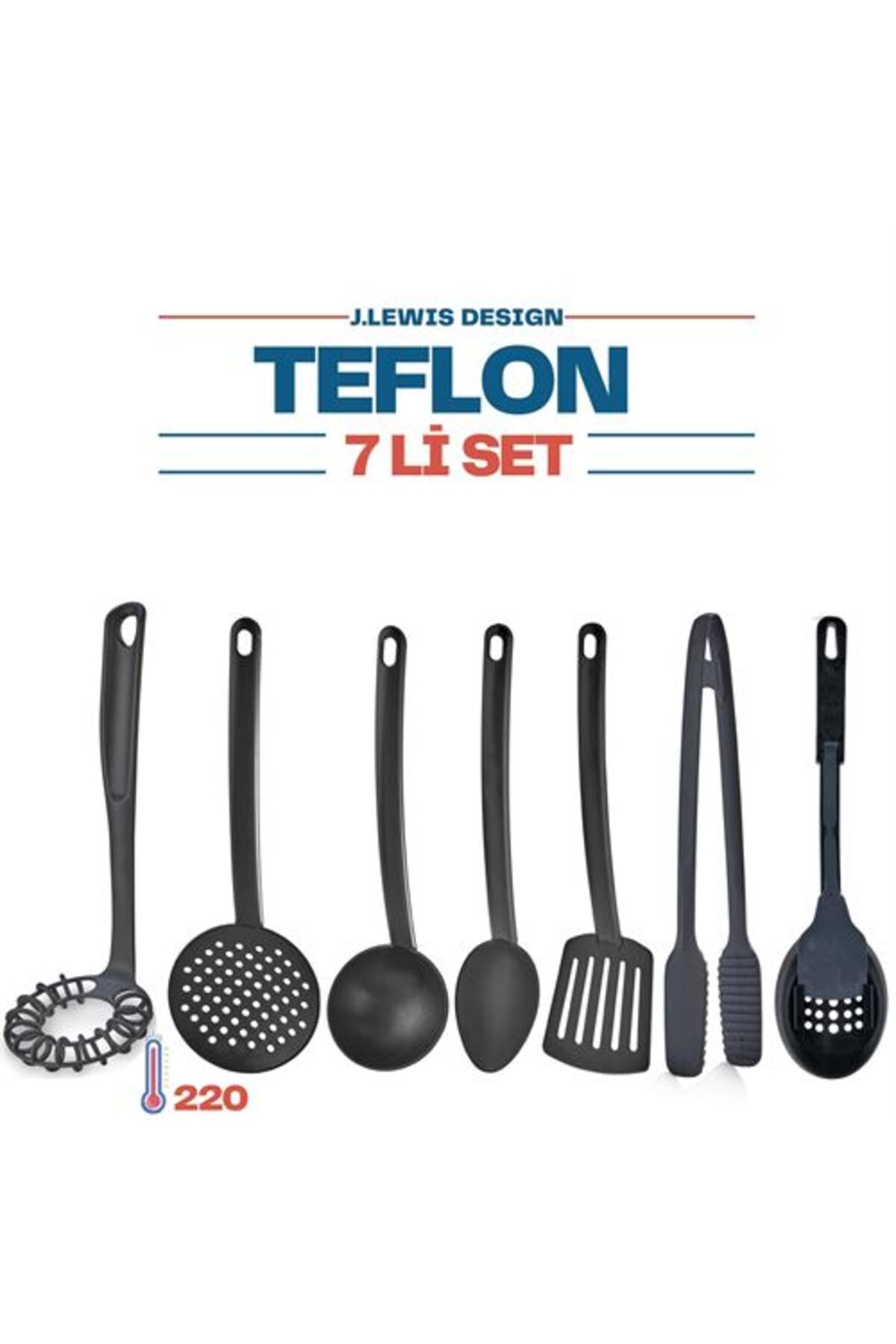 Transformacion 6 SET XXL J.Lewis 7 li Teflon Yemek Hazırlama Servis Seti