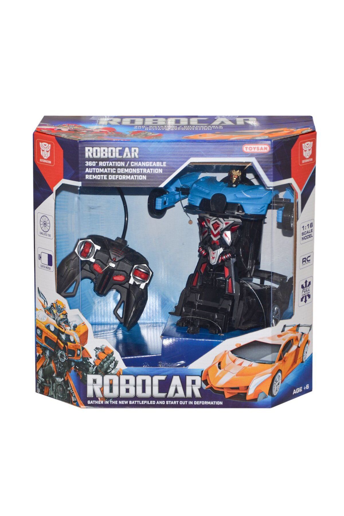Genel Markalar Art002 U01 Toy-28 Kumandalı Robocar Dönüşebilen Robot -Toysan Bernami Yeni