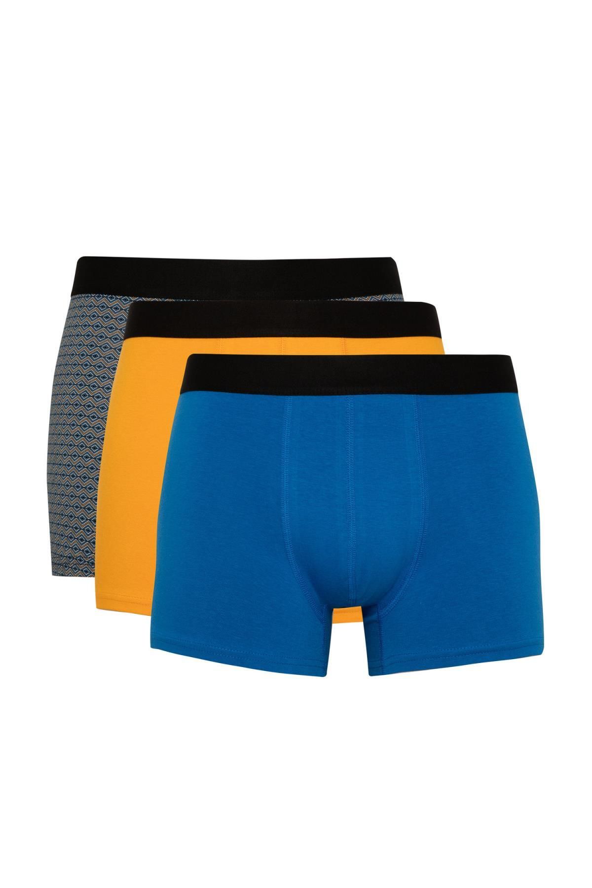 Defacto Regular Fit 3'lü Boxer B7791ax24sm