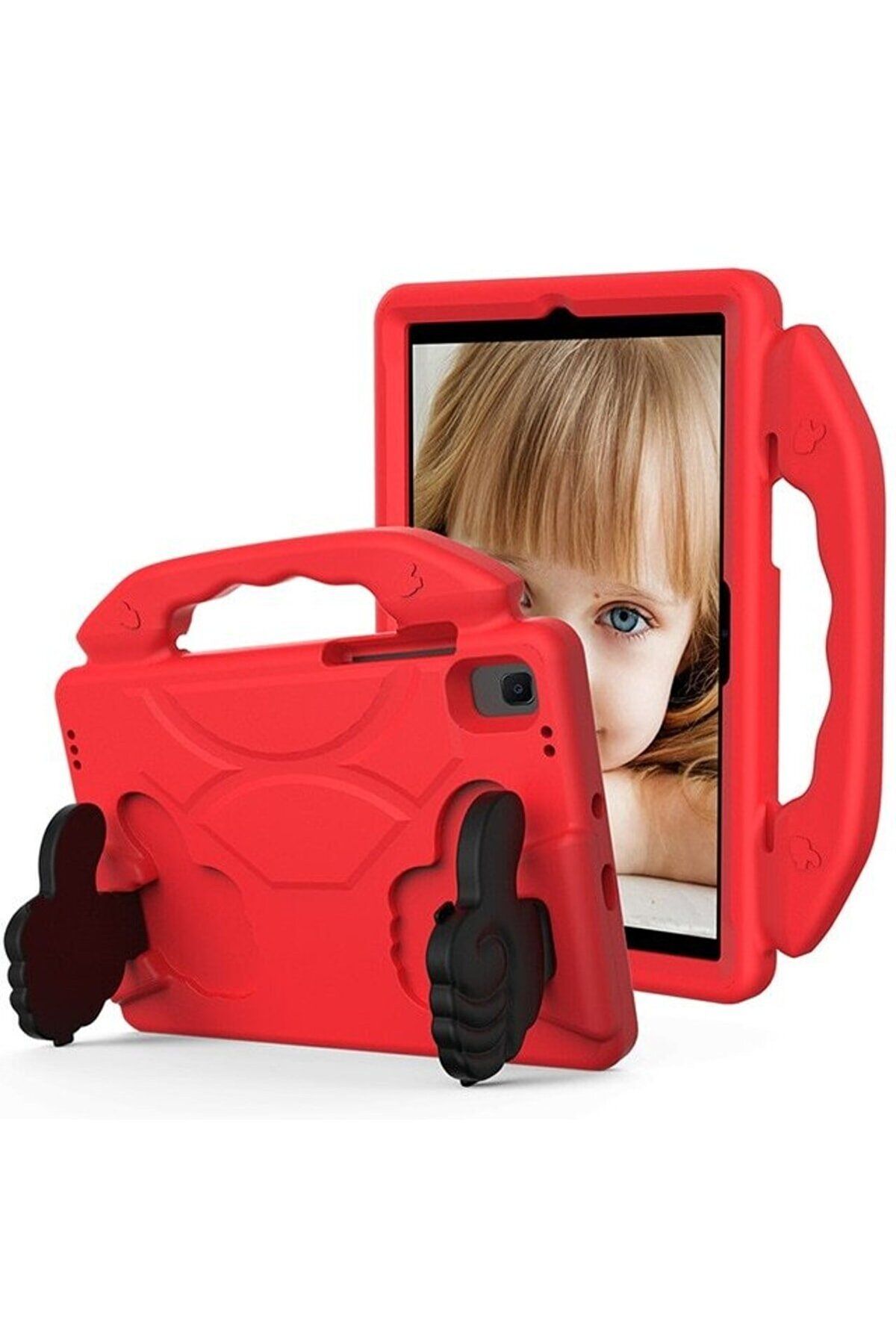 Fibaks Samsung Galaxy Tab A7 Lite 8.7 Inç Sm T220 T225 Uyumlu Kılıf Standlı Çocuk Tablet Standlı Kılıfı