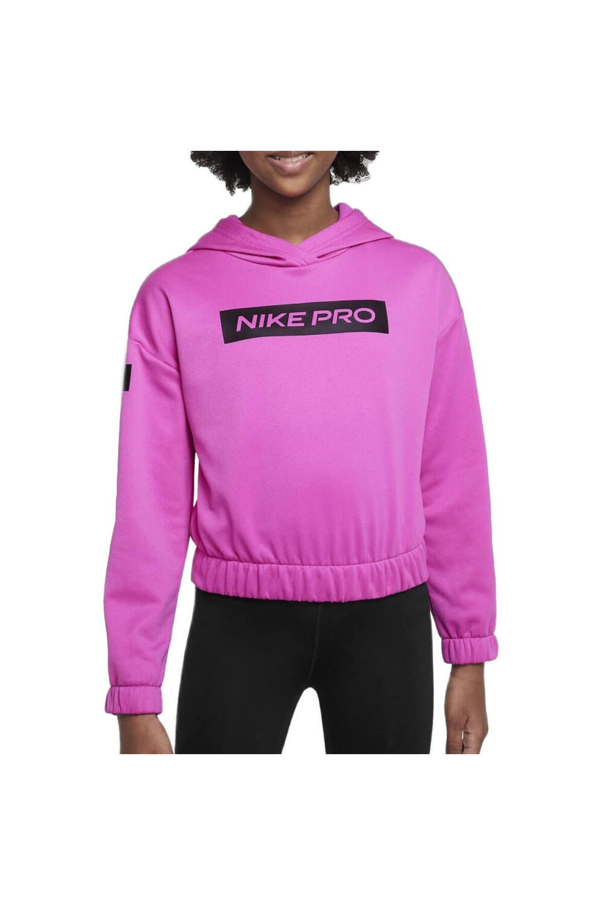 Nike Pro Therma-Fit Pullover Training Hoodie (Girls') Çocuk Sweatshirt -