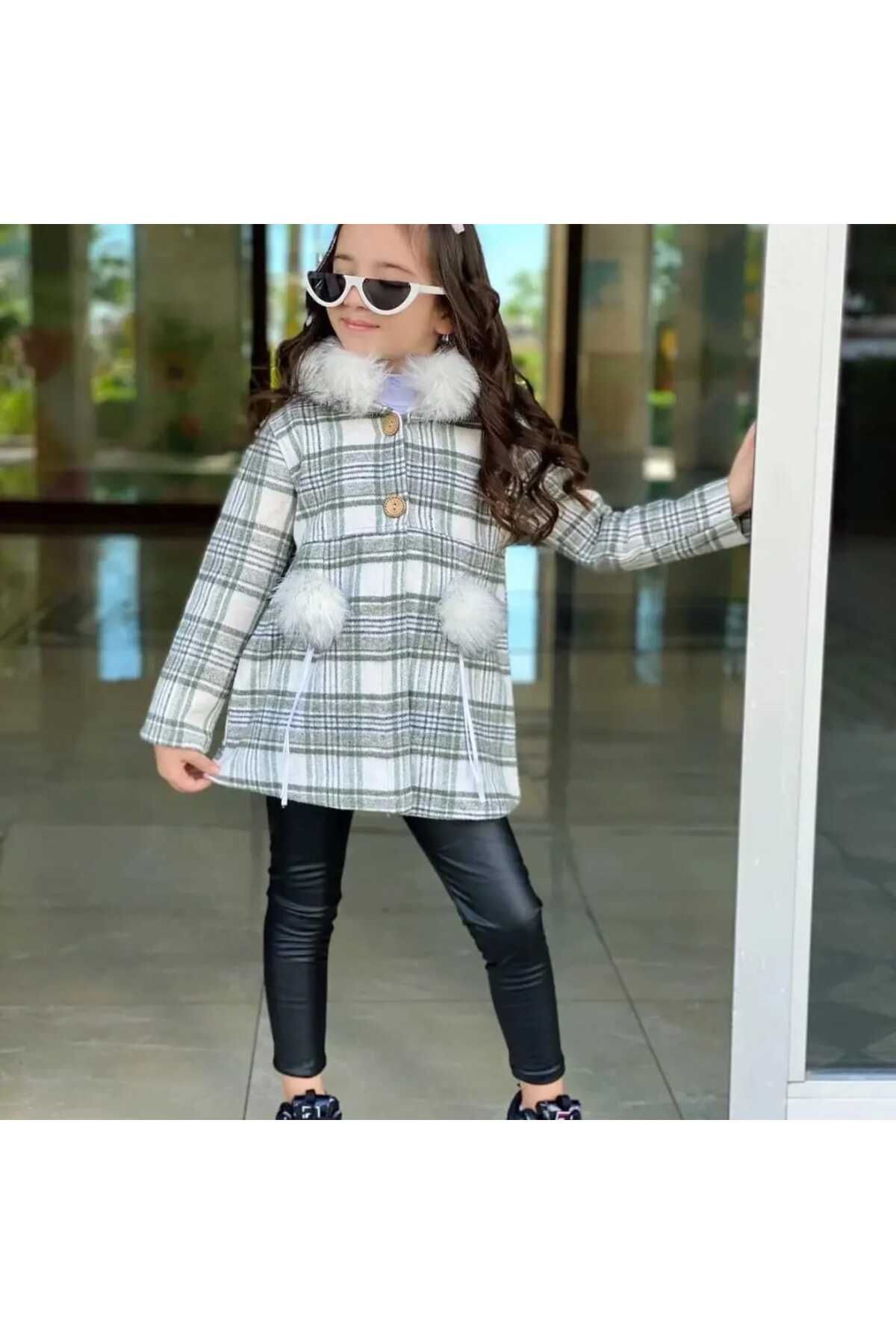 Kokosh Kız çocuk kapşonlü ceket
