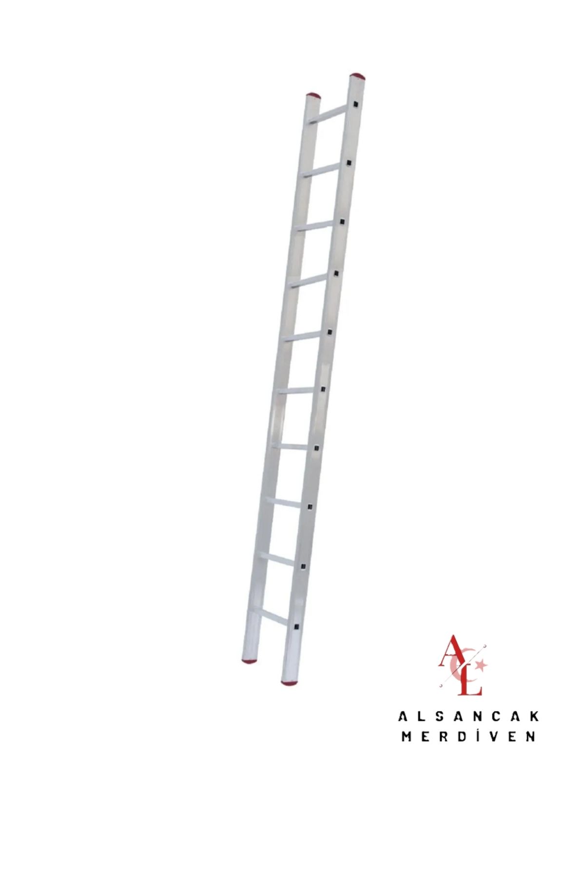 ALSANCAK MADENİ EŞYA 3 Metre Tek Parça Endüstriyel Alüminyum Merdiven ALS-3 Alsancak Merdiven