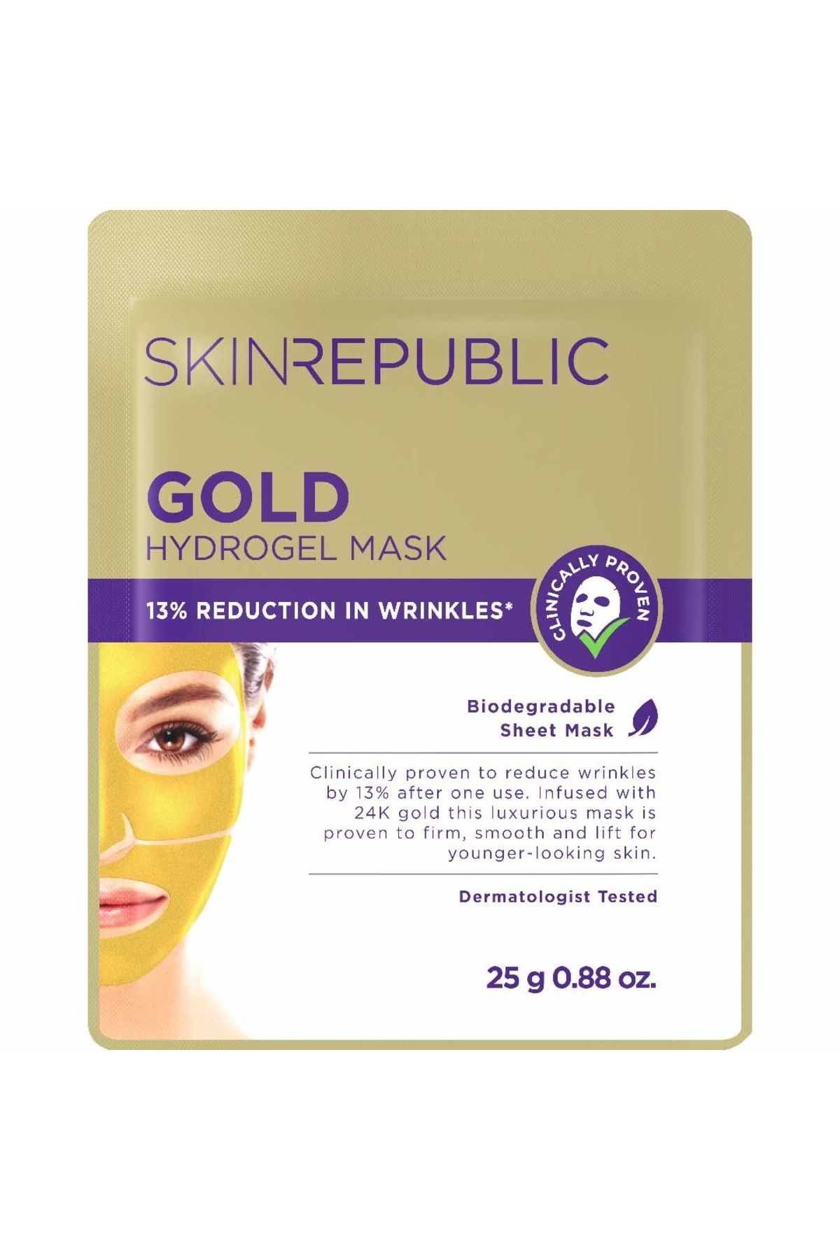 Skin Republic Altın Hidrojel Yüz Maskesi