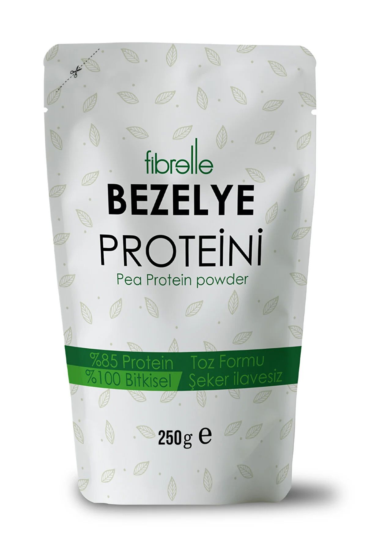 Fibrelle Bezelye Proteini Tozu 250 gr // Yüksek Protein Oranı // %85 Bezelye Proteini