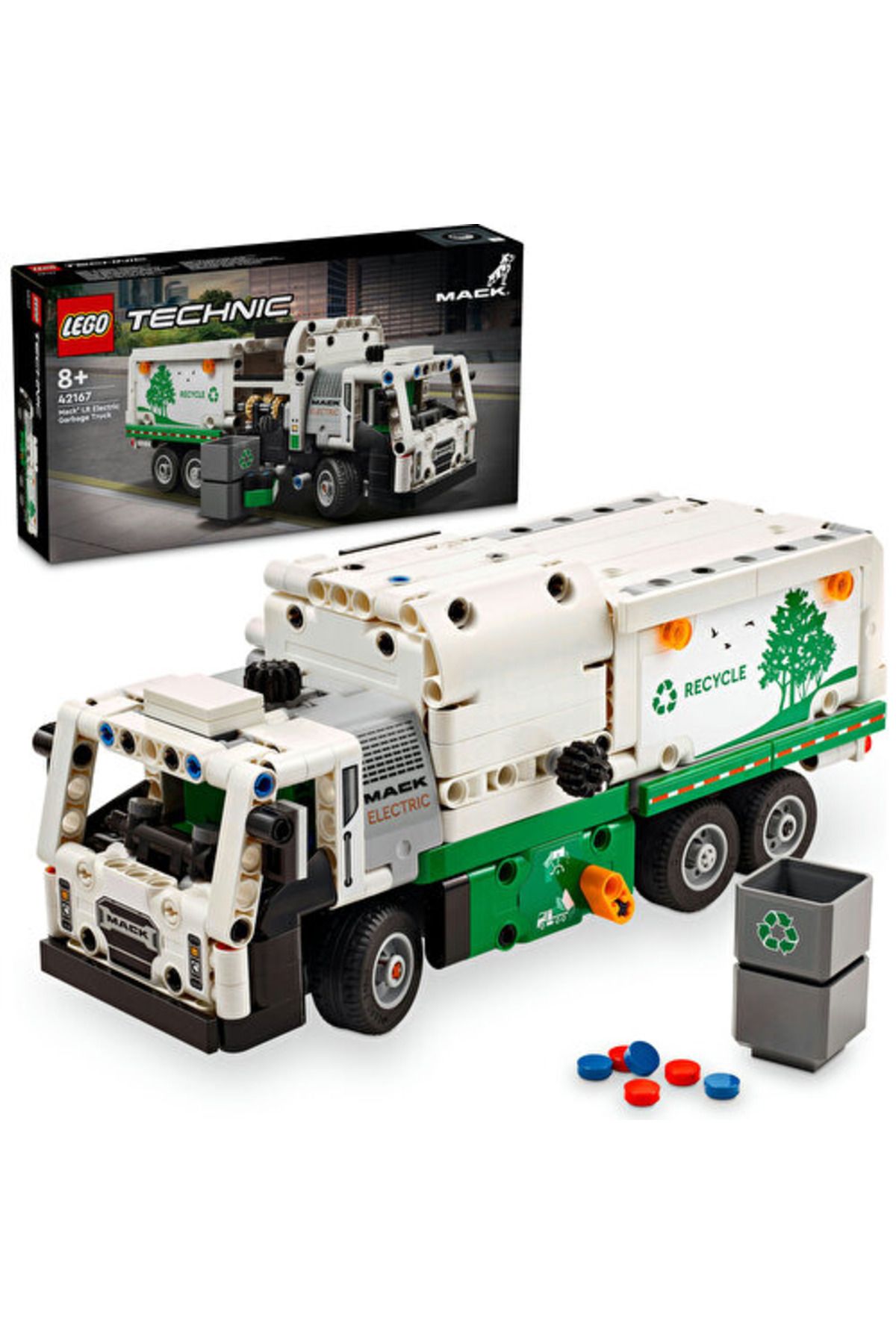 LEGO ® Technic Mack® LR Electric Çöp Kamyonu 42167  - 8 Yaş ve Üzeri İçin Yapım Seti (503 Parça)