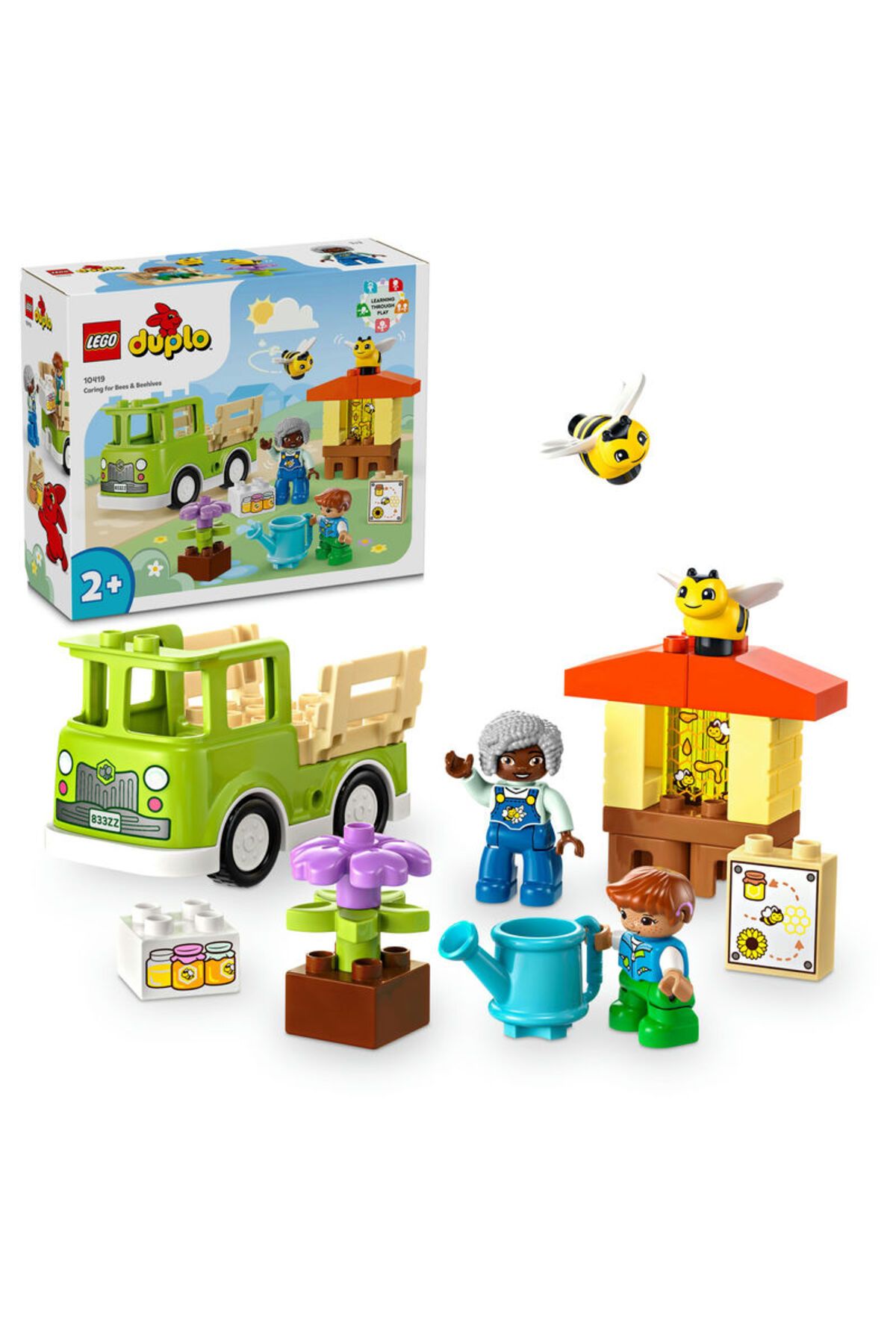 LEGO ® DUPLO® Kasabası Arıların ve Arı Kovanlarının Bakımı 10419- 2 Yaş+ İçin Yapım Seti (22 Parça)