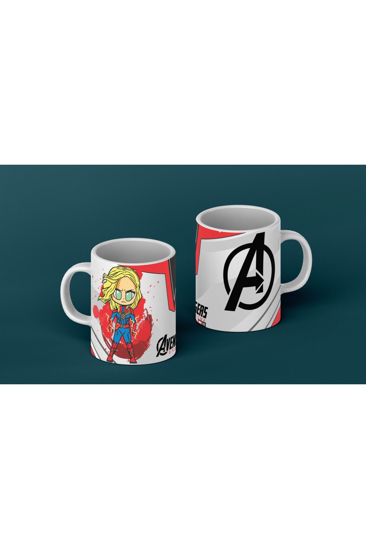 EliteCup Avengers Kaptan Marvel Porselen Kupa Bardak