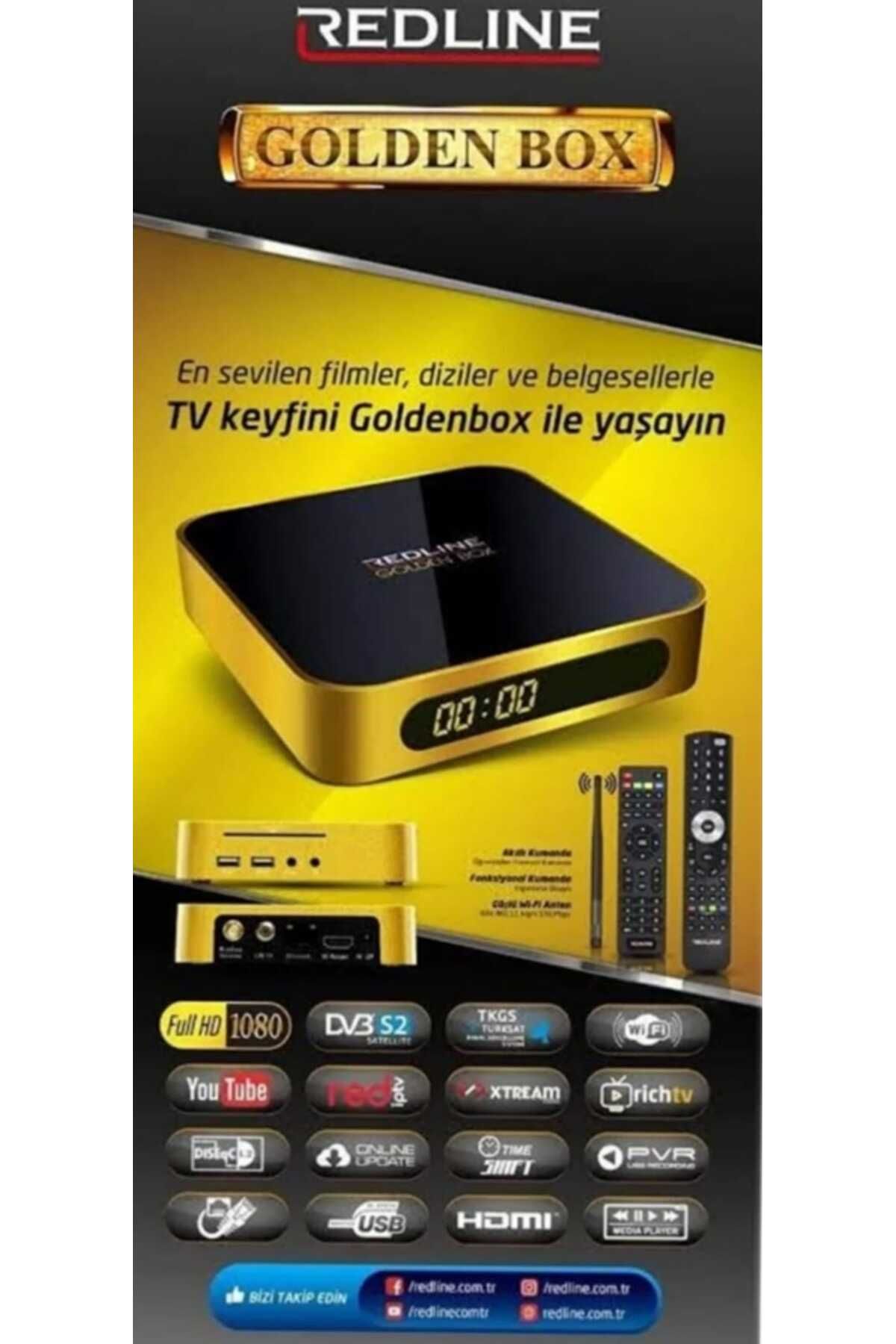 Redline Golden Box Plus Hd Uydu Alıcısı Display Ekran Goldenbox