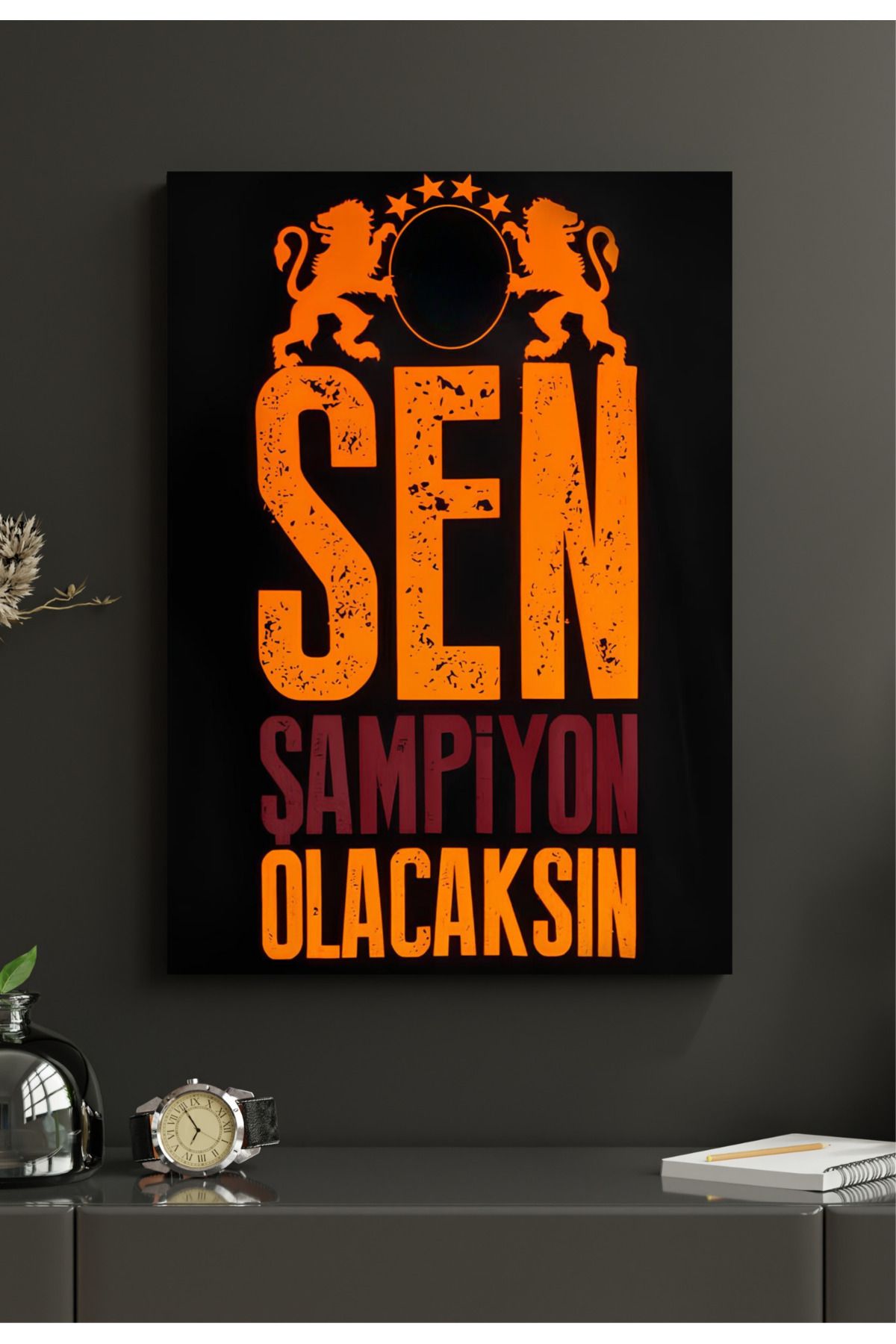 Hobiart Galatasaray 33x48 Poster Duvar Posteri Çift Taraflı Bant
