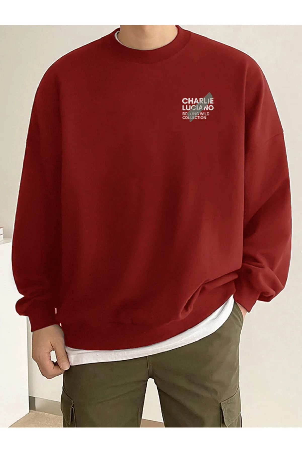 VİPER Charlie Luciano Kalın Yorgan Sweatshirt 3 İplik