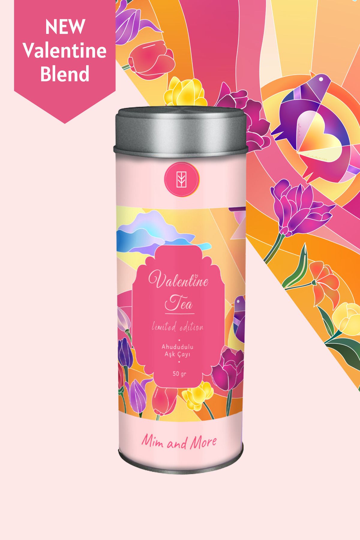 Mim Tea Valentine Tea - Ahududulu Aşk Çayı 2024 Limited Edition 50 gr