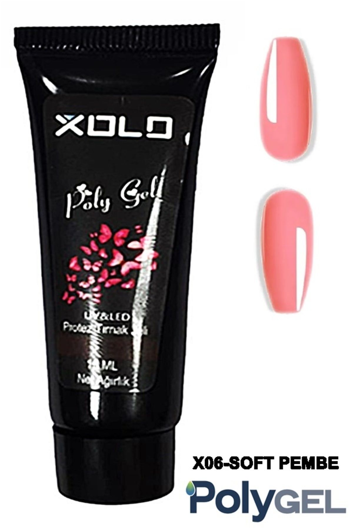 Xolo Polygel Protez Tırnak Oje Kalıcı Akrilik Trend Renkler Serisi Jel Polijel Poly Gel 15 ml