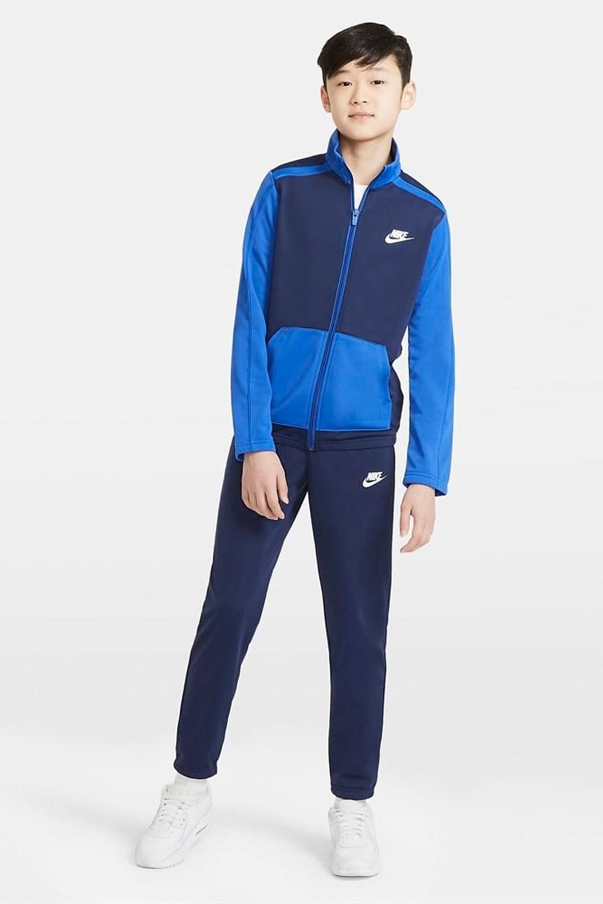 Nike Sportswear Futura Unisex Track Suit Dark Blue Çocuk Eşofman Takımı Lacivert